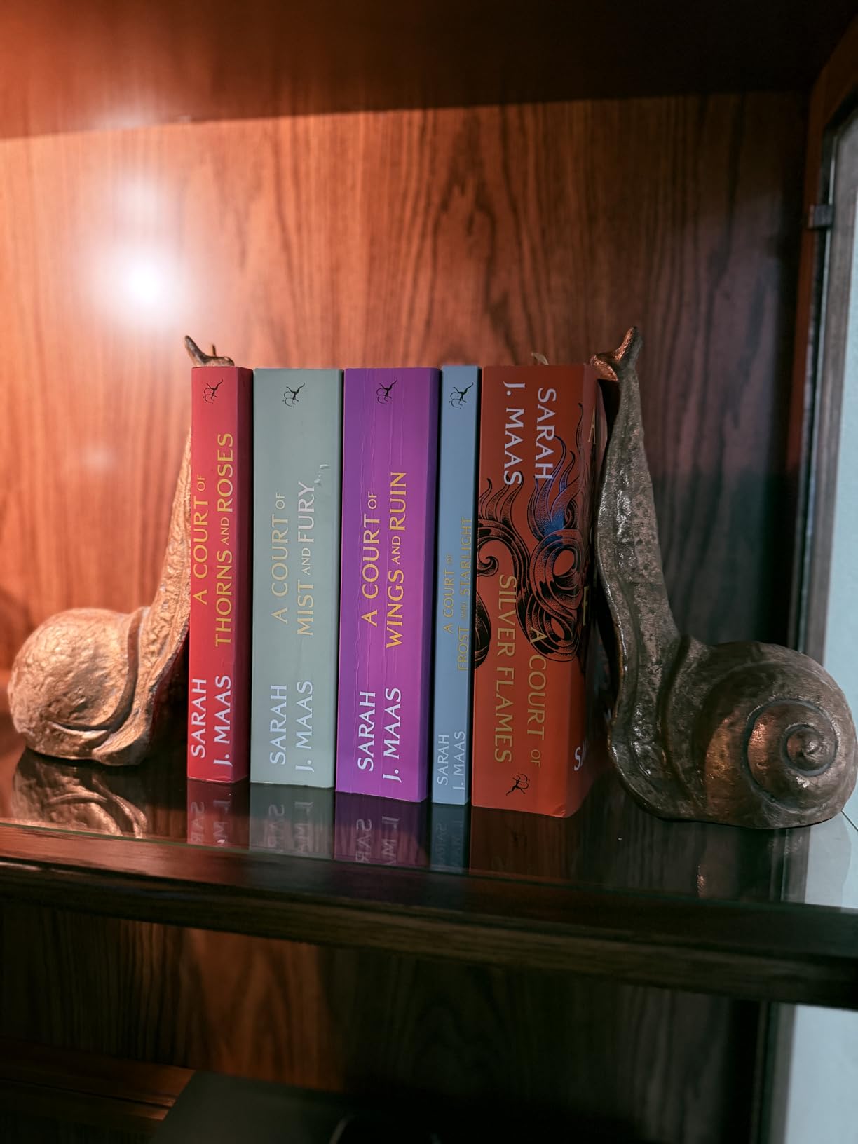 Creative Co-Op Decorative Distressed Cast Metal Snail Bookends, Gold, Set of 2 customer photo 1
