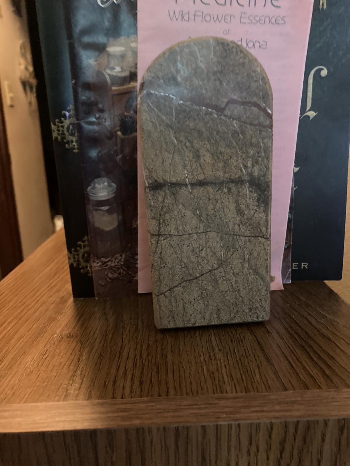 Koville African Natural Marble Bookends for Shelves, Non-Slip Book Ends, 13LBS Ultra Heavy Duty Marble Book Holder Organizer, Apartment Decor for Movies/CD/Video Games (Namib Fantasy) customer photo 2