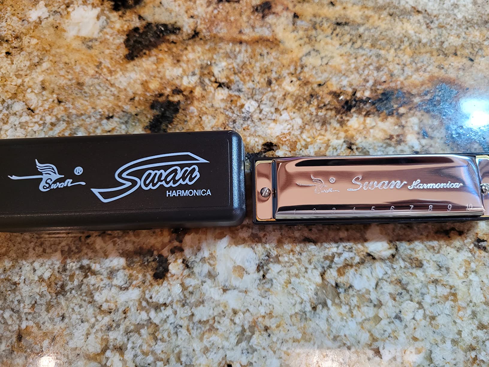 SWAN Blues Harmonica Key of C Mouth Organ Diatonic customer photo 2