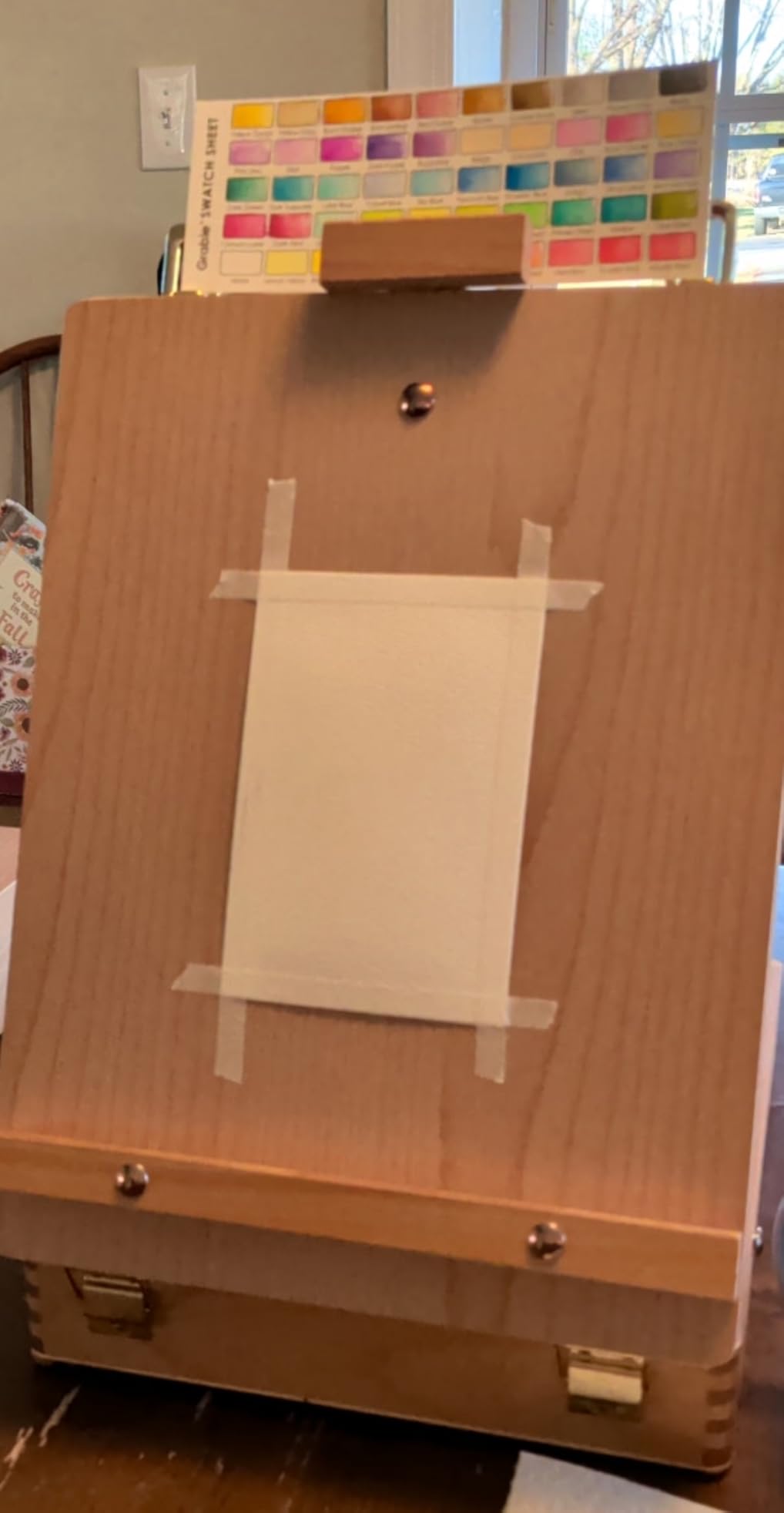 ARTIFY Adjustable Beechwood Tabletop Painting Easel, Wooden Sketch Box Easel, Desktop Artist Easel for Drawing (Easel Box) customer photo 1