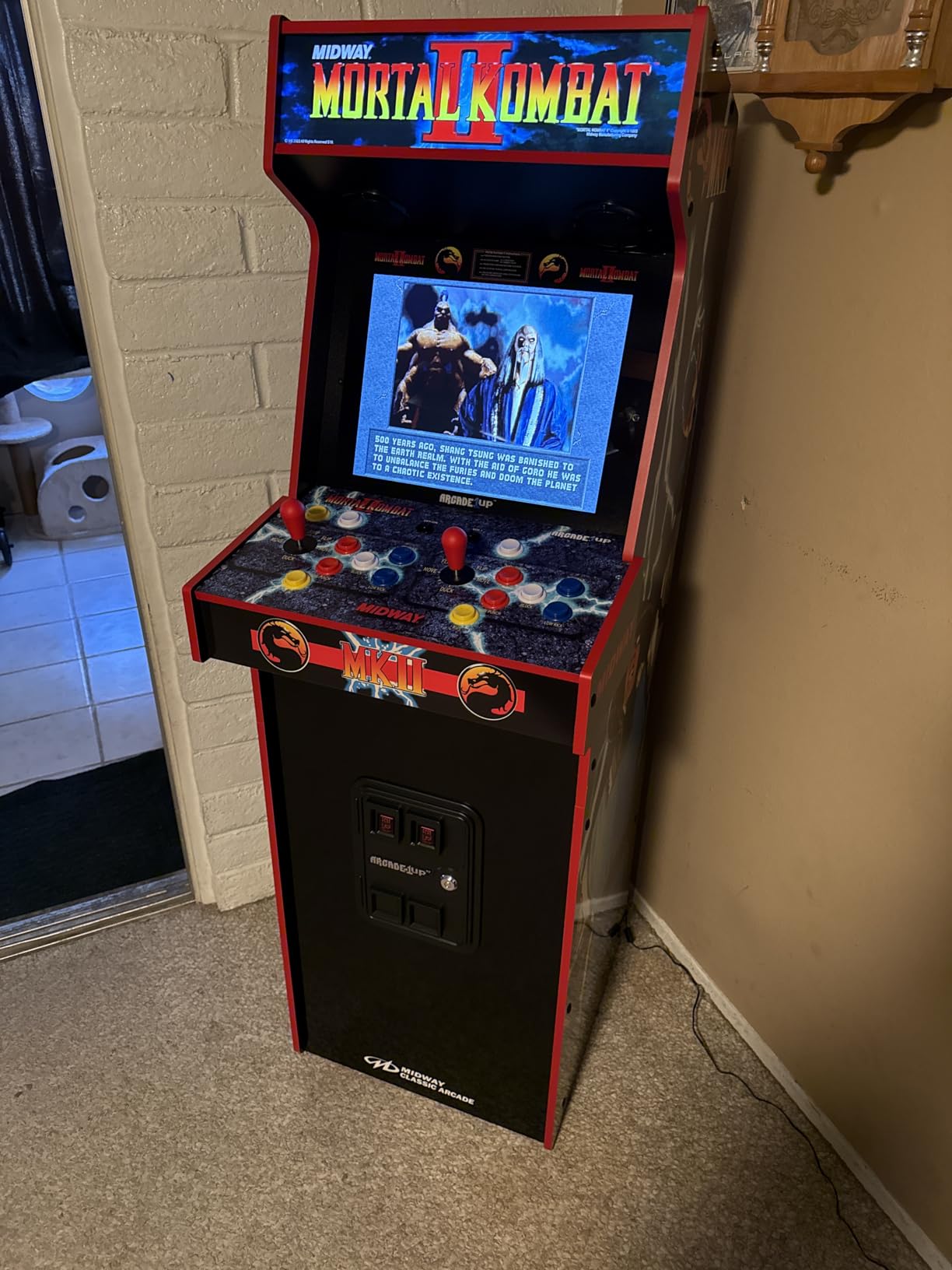 Arcade1Up Mortal Kombat II Deluxe Arcade Machine for Home - 5 Feet Tall - 14 Classic Games customer photo 2