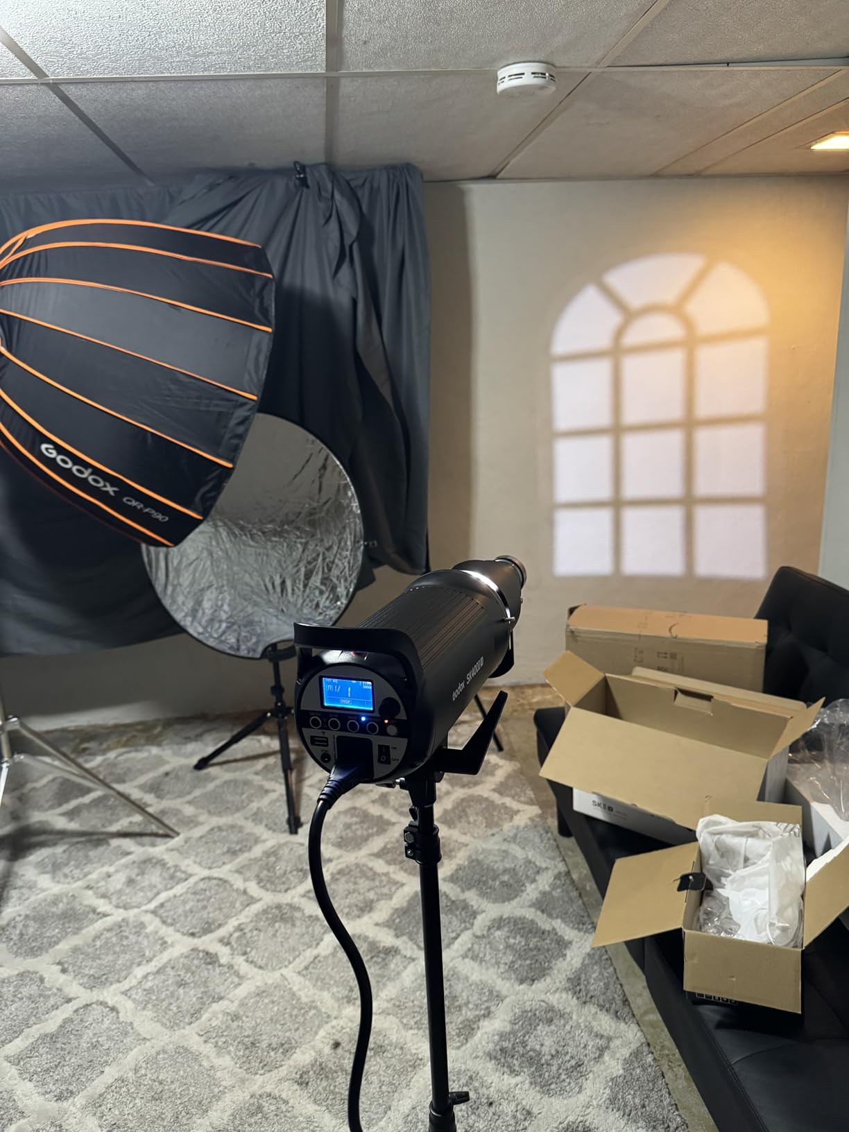 Godox SK400II-V 400Ws Photo Studio Strobe Flash Monolight Light with Bowens Mount & 10W LED Modeling Lamp customer photo 1