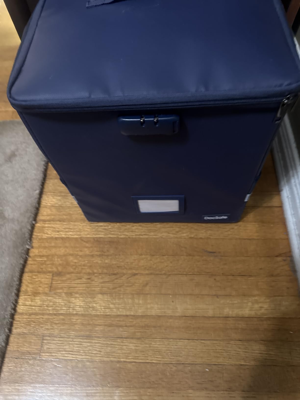 DocSafe Vinyl Record Storage Box with Lock, Fireproof & Water Resistant Record Organizer Storage for 100+ Single Records (12-inch), Collapsible Storage Crate with Lid & Handles customer photo 1