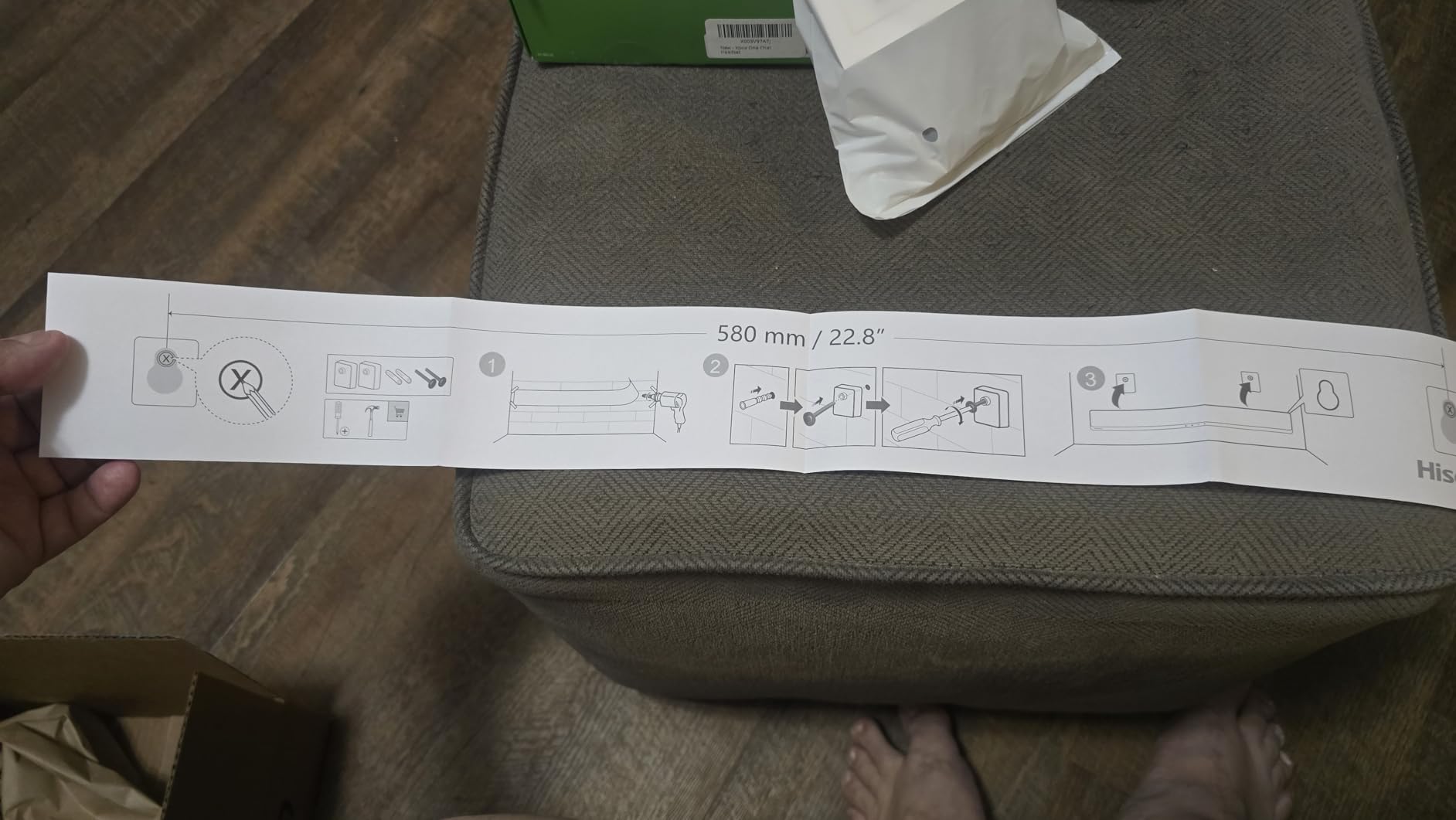 Hisense HS2100 2.1 Ch 240W Sound Bar with Wireless Subwoofer - DTS Virtual X, Dolby Audio, Ezplay, 6 EQ Modes, HDMI ARC, Bluetooth 5.3 customer photo 2