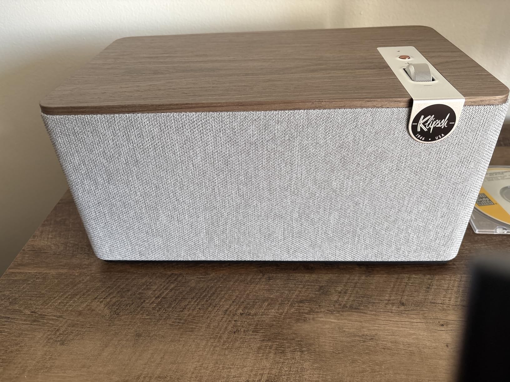 Klipsch The Three Plus Premium Bluetooth Speaker System, Walnut customer photo 2