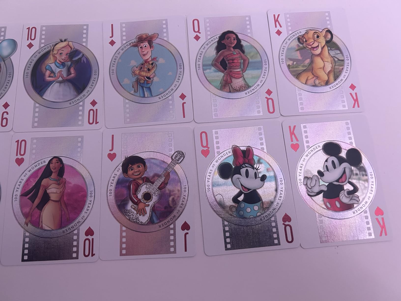 Bicycle Disney Limited Edition 100 Year Anniversary Playing Cards - Holographic Foil - Features 20+ Iconic Disney Characters customer photo 2