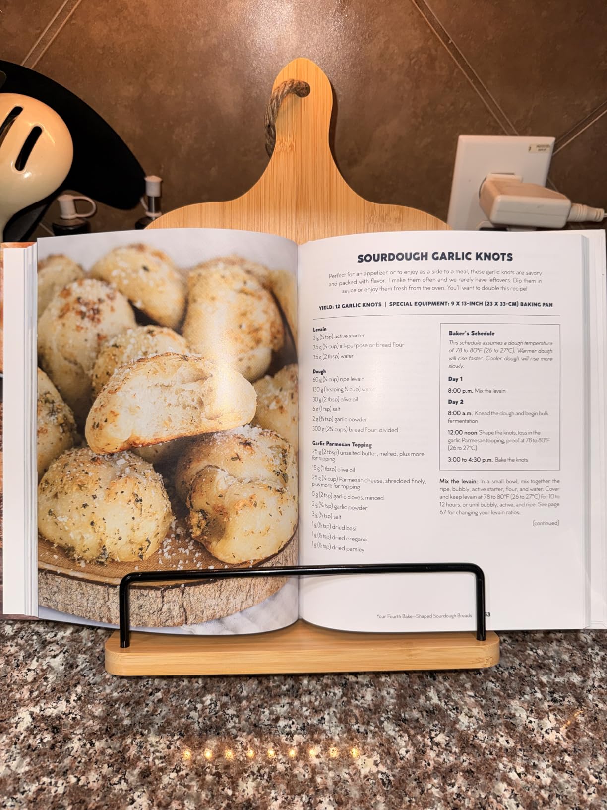 Bamboo Cookbook Stand, Sturdy Cook Book Holder, Recipe Book Holder with Measurement Conversion Chart, Cookbook Stand for Kitchen Counters customer photo 2