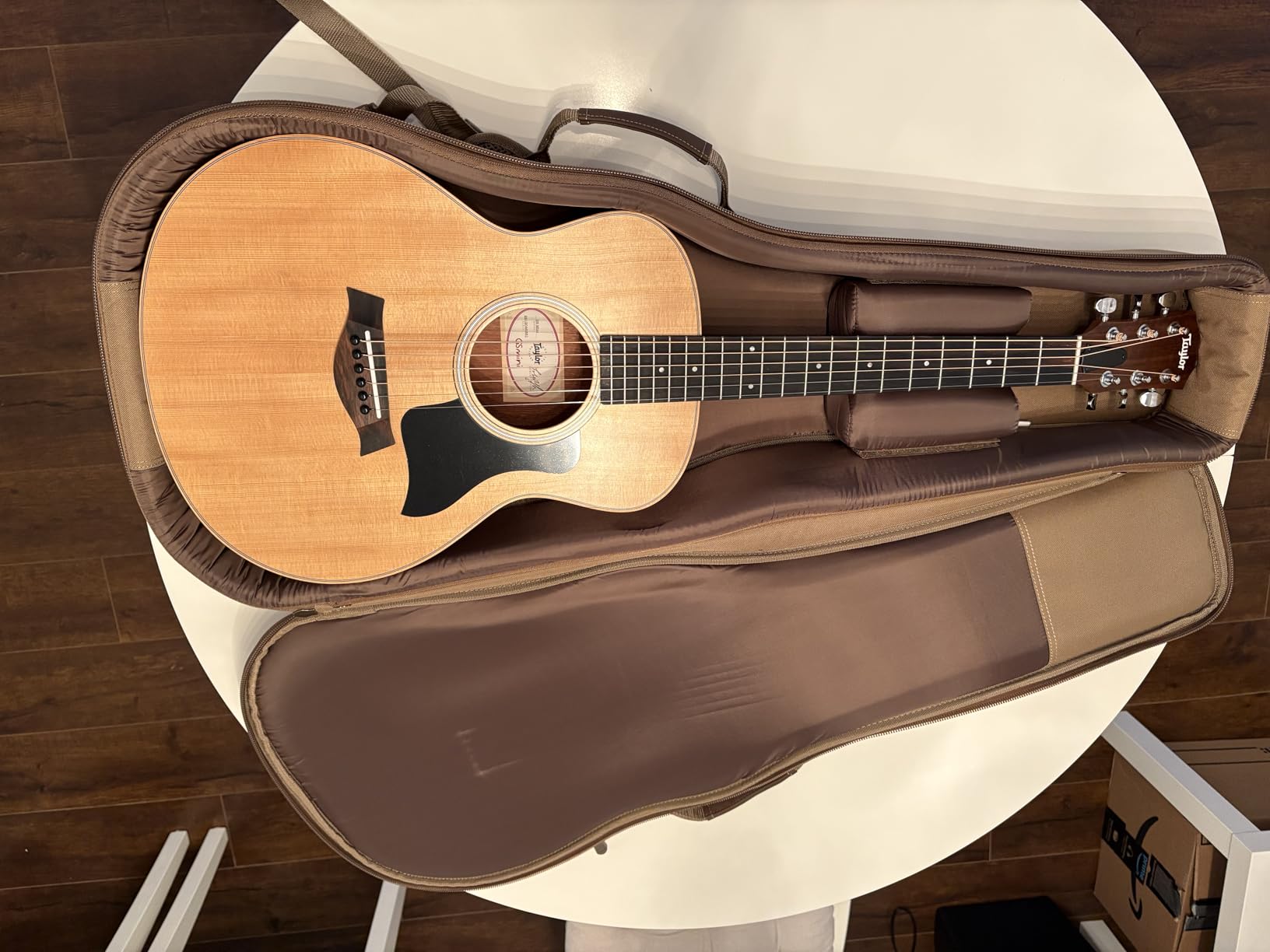 Taylor GS Mini Sapele Acoustic Guitar - Compact Travel Guitar, Solid Top with Layered Sapele Back & Sides, Warm Tone for Practice, Travel & Everyday Playing customer photo 2