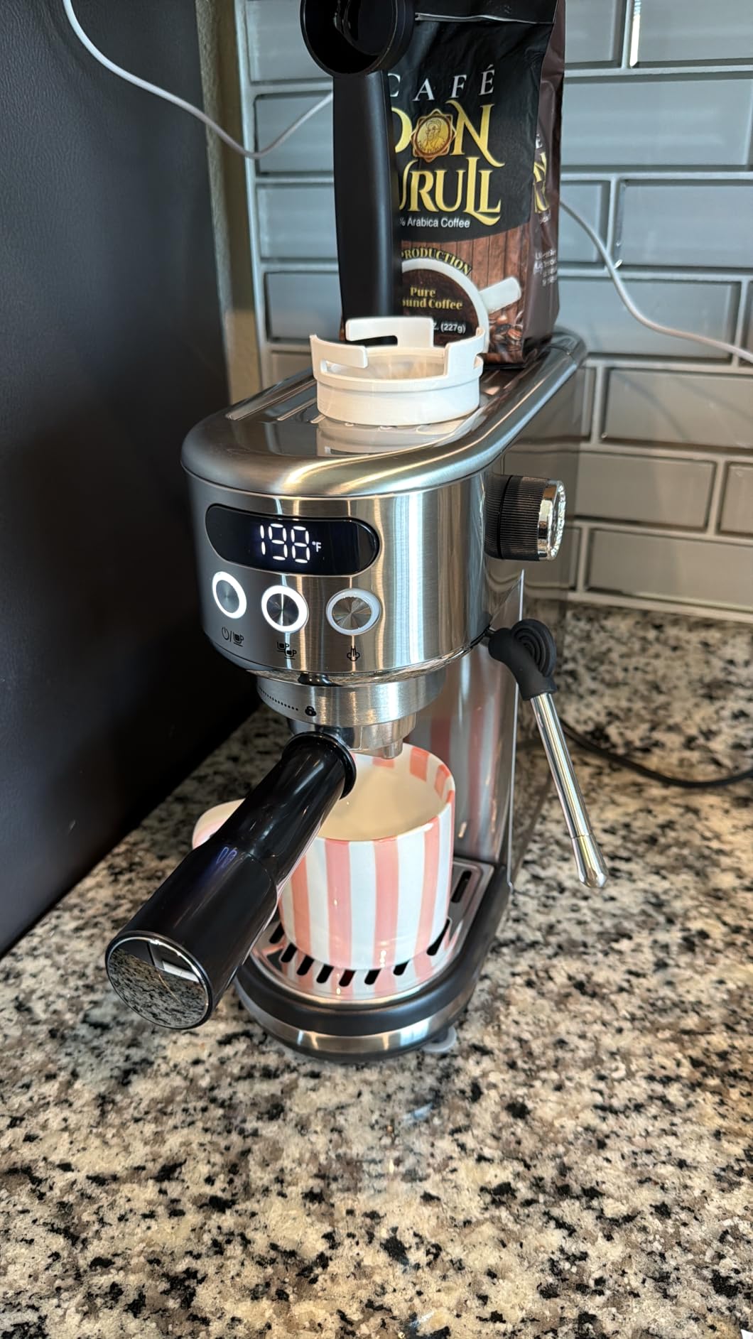 Neretva Espresso Machine 20 Bar, Super Compact Espresso Maker Stainless Steel customer photo 1