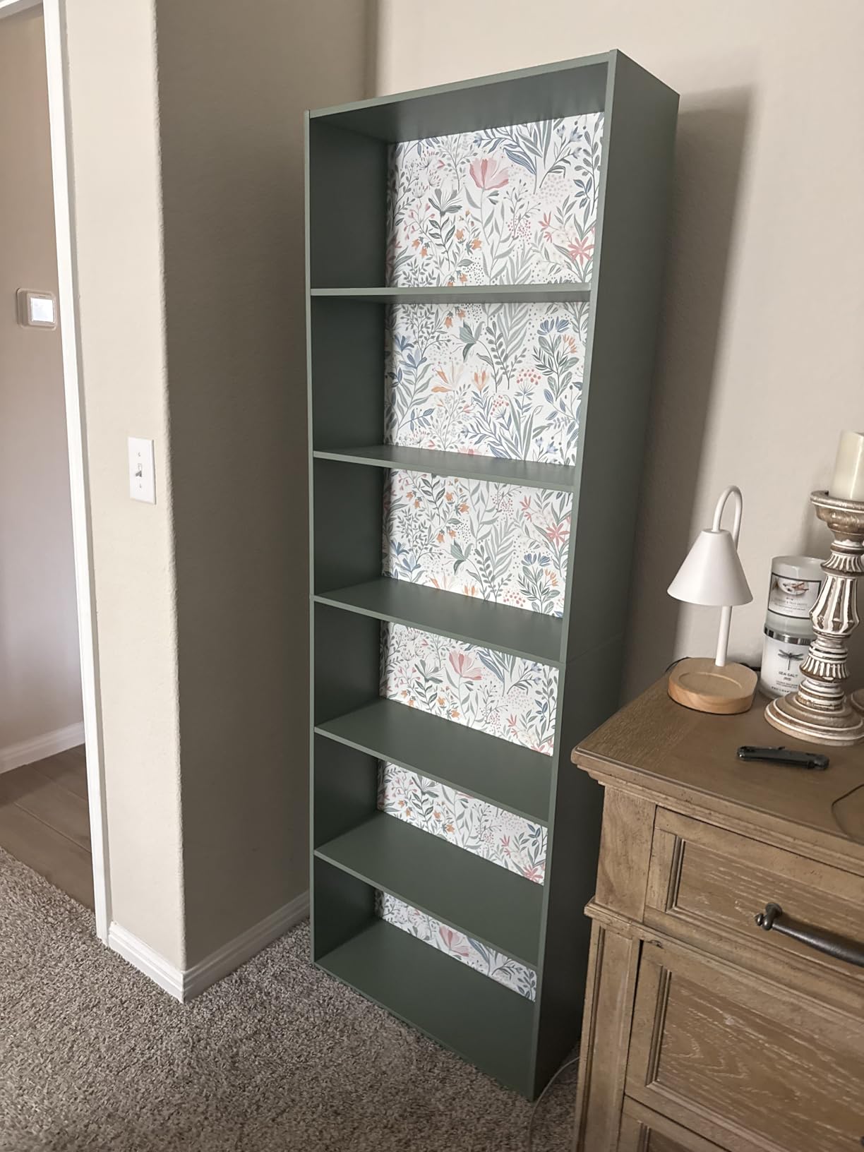 FOTOSOK 6-Tier Open Bookcase and Bookshelf, Freestanding Display Storage Shelves Tall Bookshelf Bookcase for Bedroom, Living Room and Office, Light Oak customer photo 1