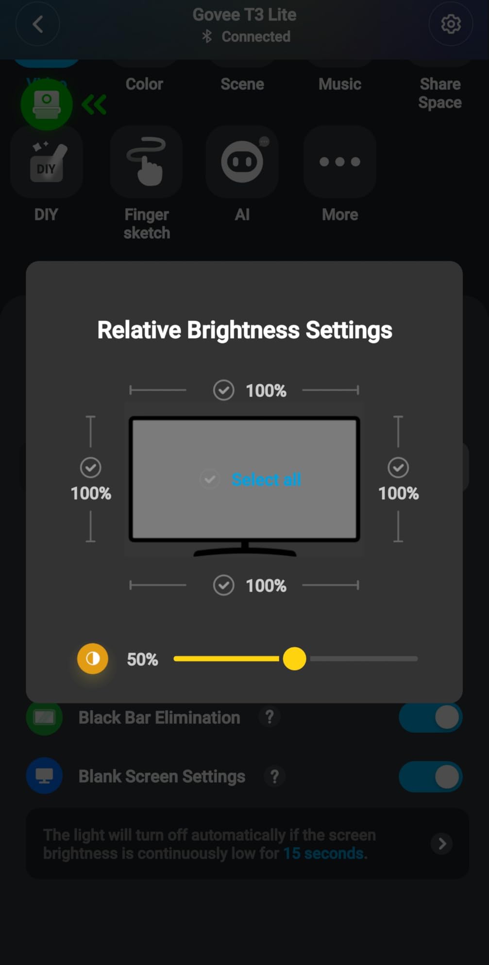 Govee TV Backlight 3 Lite with Fish-Eye Correction Function Sync to 55-65 Inch TVs, 11.8ft RGBICW Wi-Fi LED Strip Lights with Camera, 4 Colors in 1 Lamp Bead, Voice and APP Control, Adapter customer photo 2