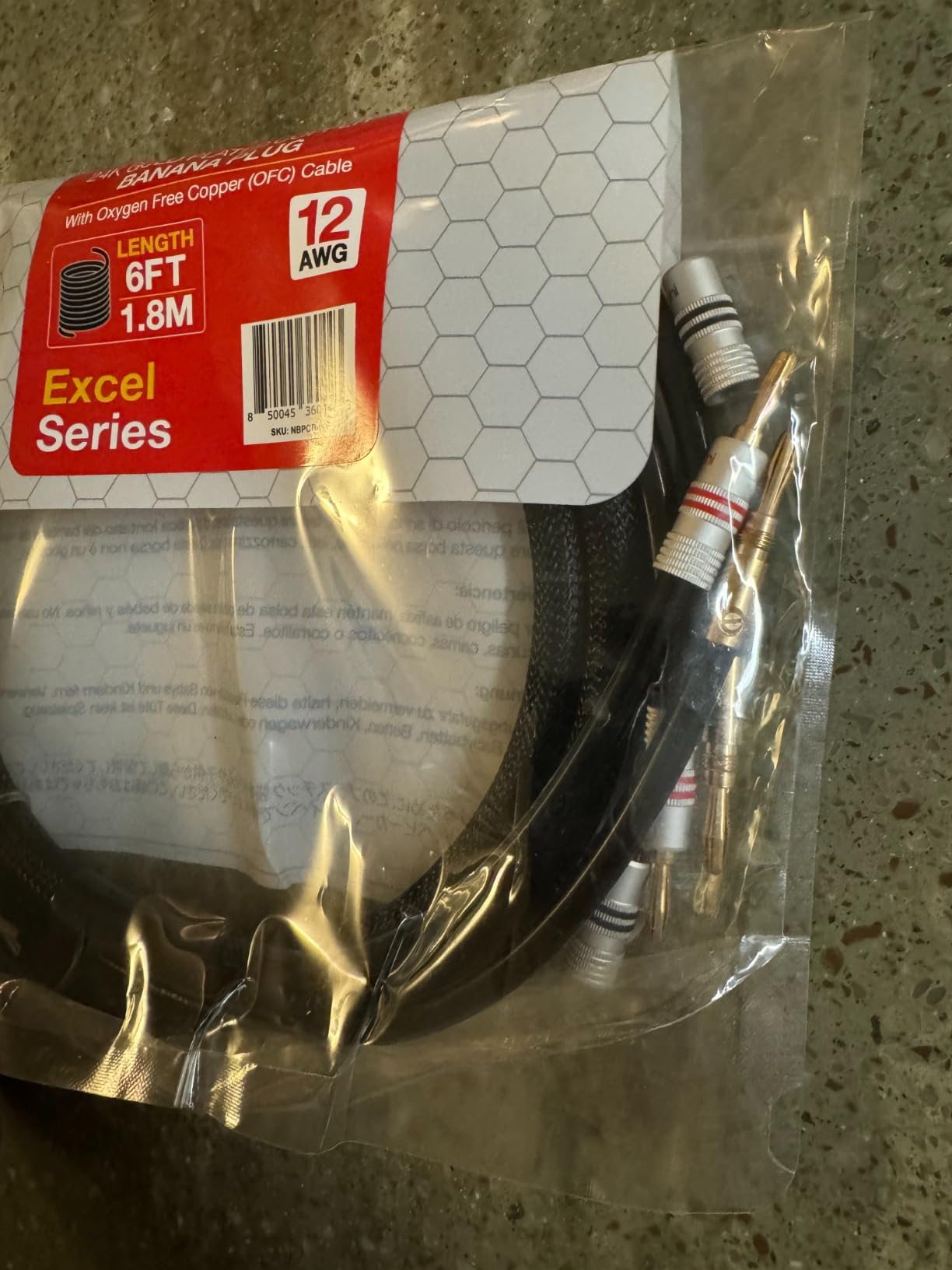 Nakamichi Excel Series 24k Gold Plated Banana Plugs with Speaker Cable Wire 99.9% OFC customer photo 1