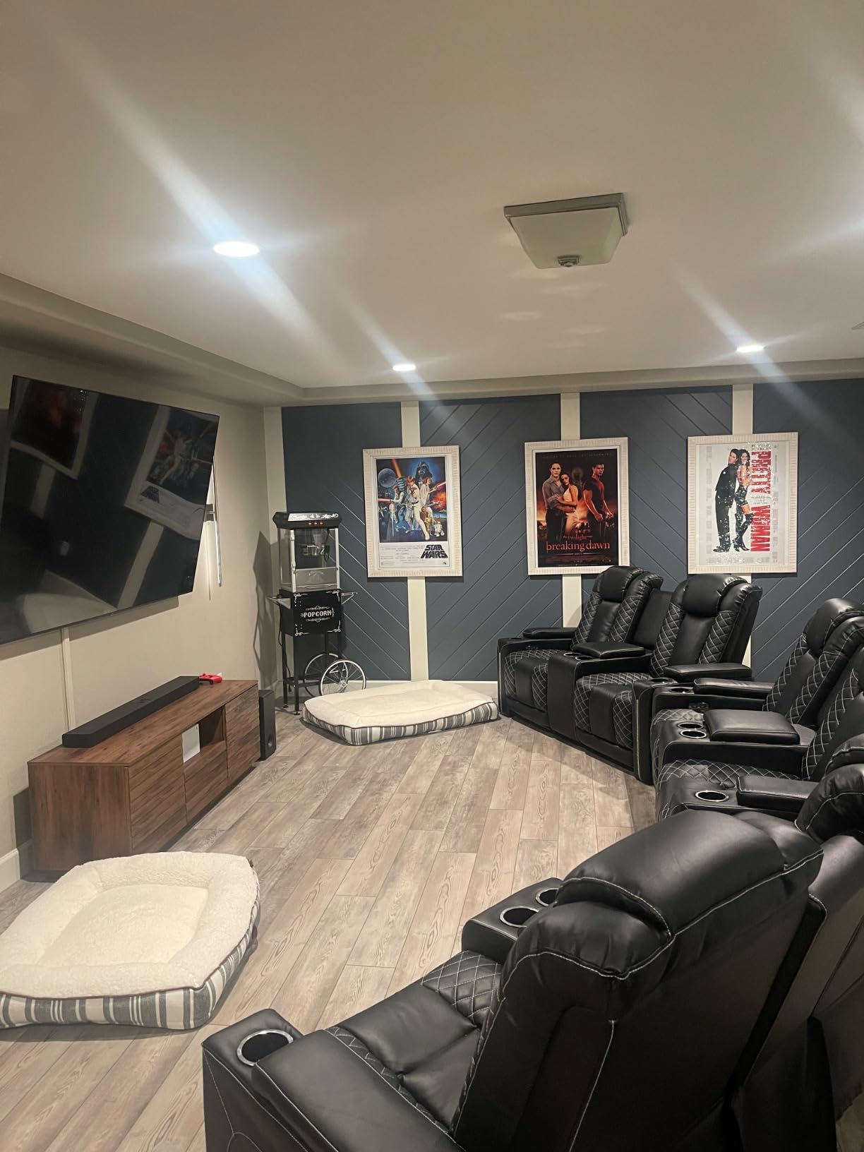 EBELLO Electric Power Recliner Chairs, Soft PU Leather Single Seat Home Theater Seating with USB Ports, Reclining Sofa Chair with Hidden Arm Storage customer photo 1