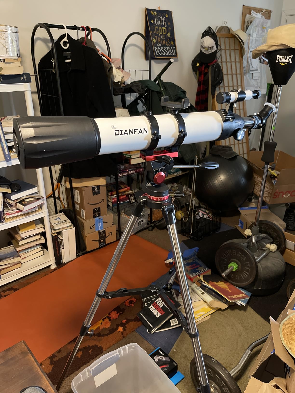 Dianfan Telescope, 90mm Aperture 800mm Telescopes for Adults Astronomy, Portable Professional Refractor Telescope for Beginners, with Stainless Tripod & Phone Adapter, Carry Bag customer photo 1