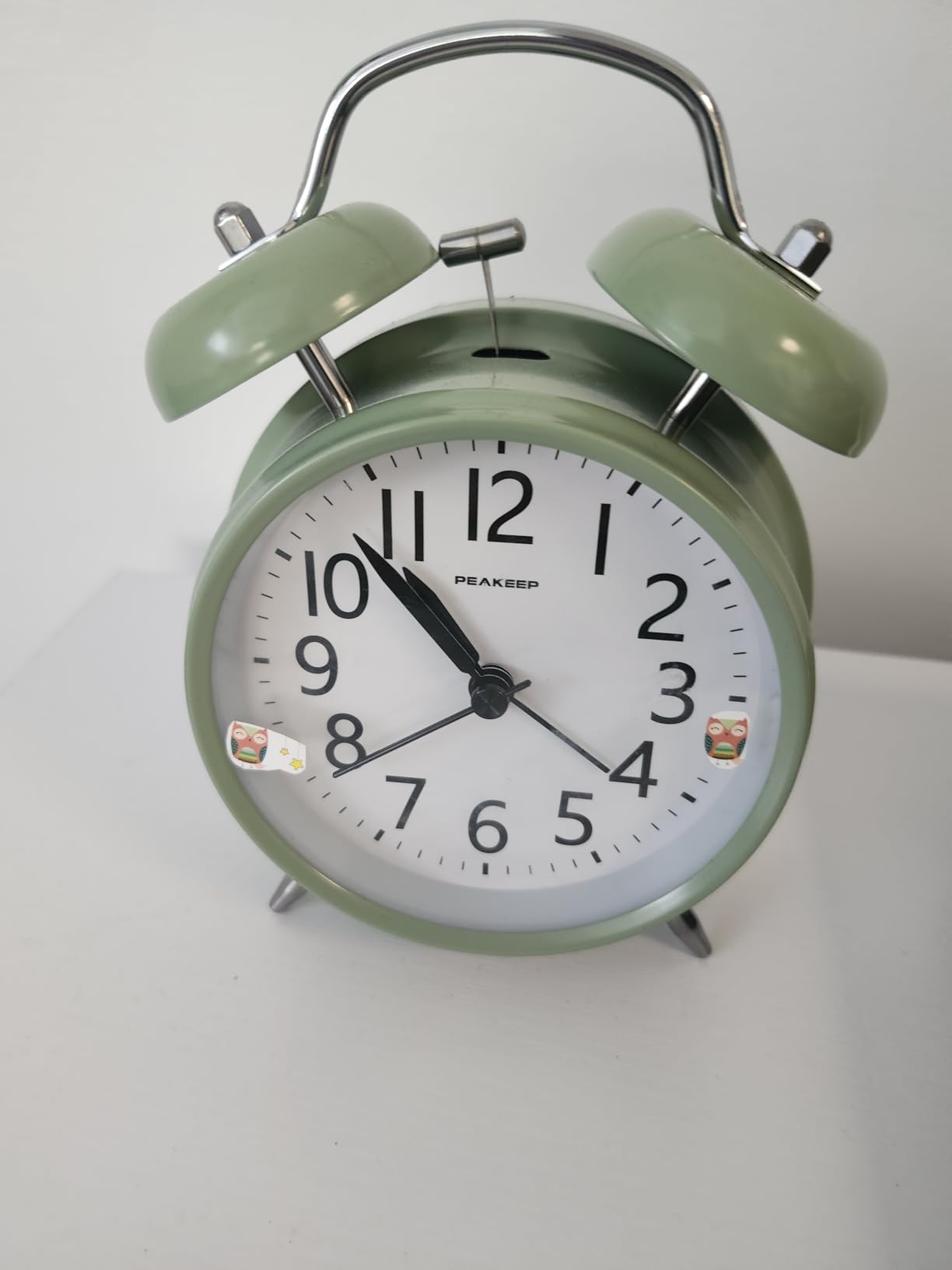 Peakeep Loud Battery Alarm Clock for Heavy Sleepers Adults Kids, Analog 4.5