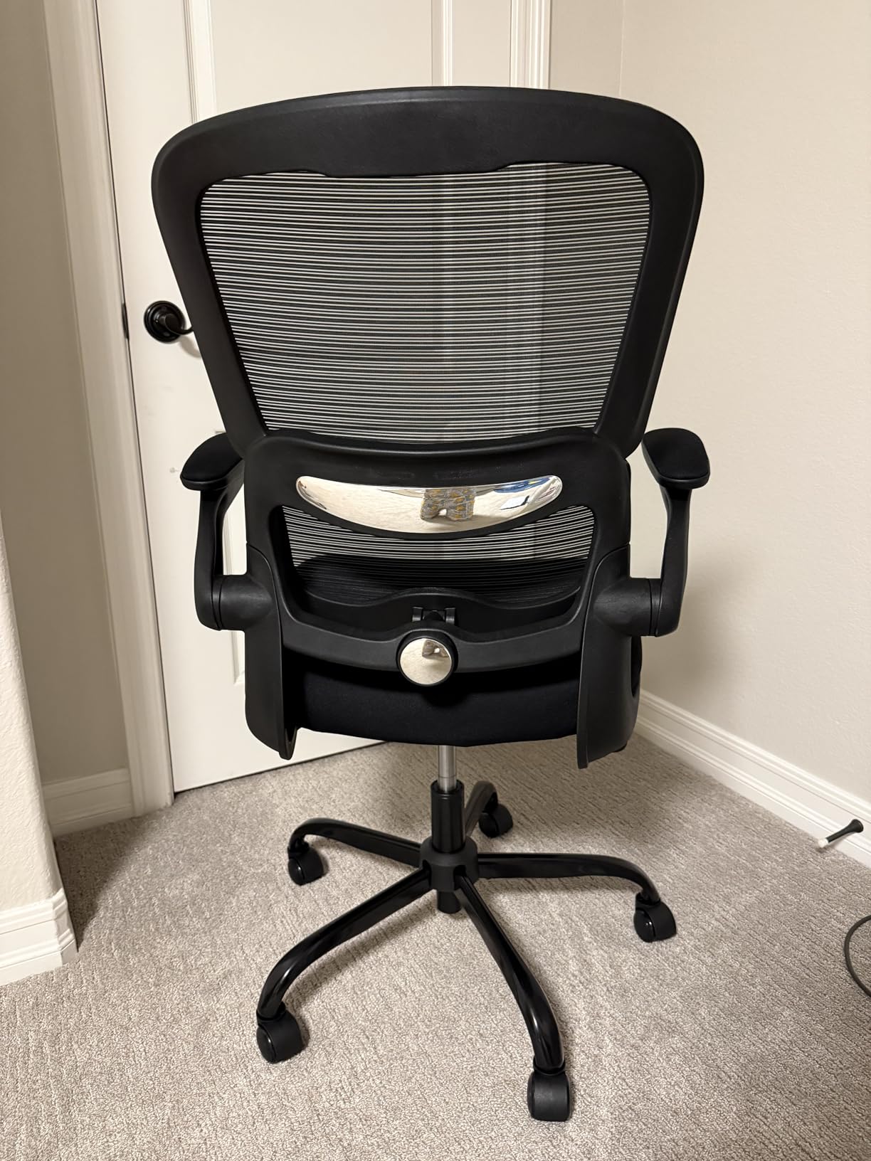 TRALT Office Chair - Ergonomic Desk Chair with Adjustable Lumbar Support, Mesh Computer Chair, Executive Chairs for Home Office Comfortable Lumbar Support (Black) customer photo 2