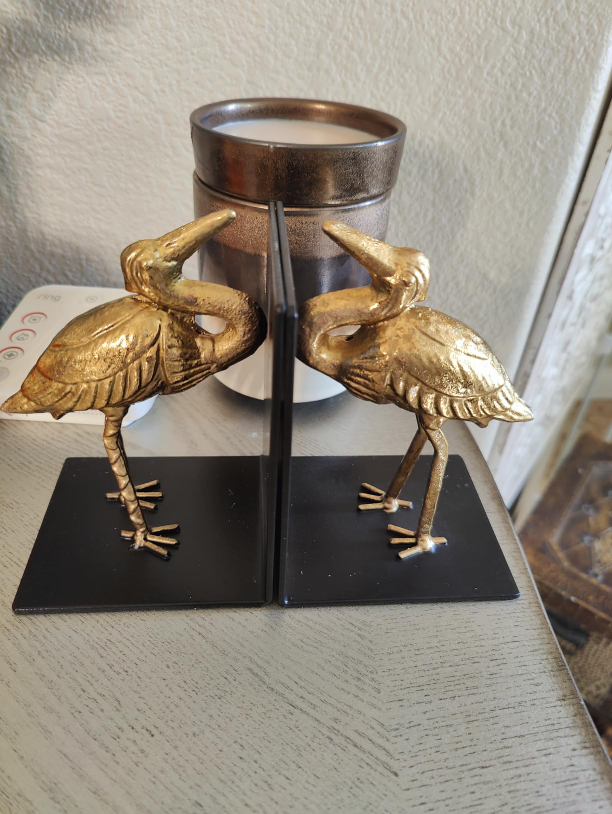Creative Co-Op Decorative Cast Iron Bird Bookends, Gold, Set of 2 customer photo 2