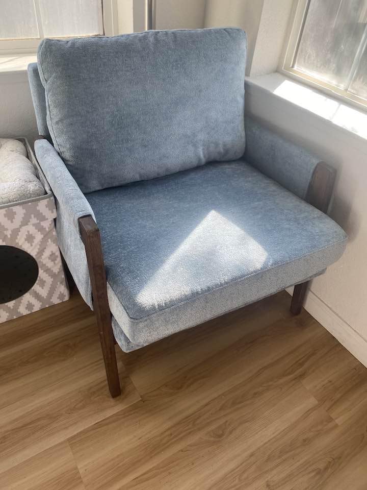 Roundhill Furniture Kelly Mid-Century Modern Accent Armchair, Yellow customer photo 1