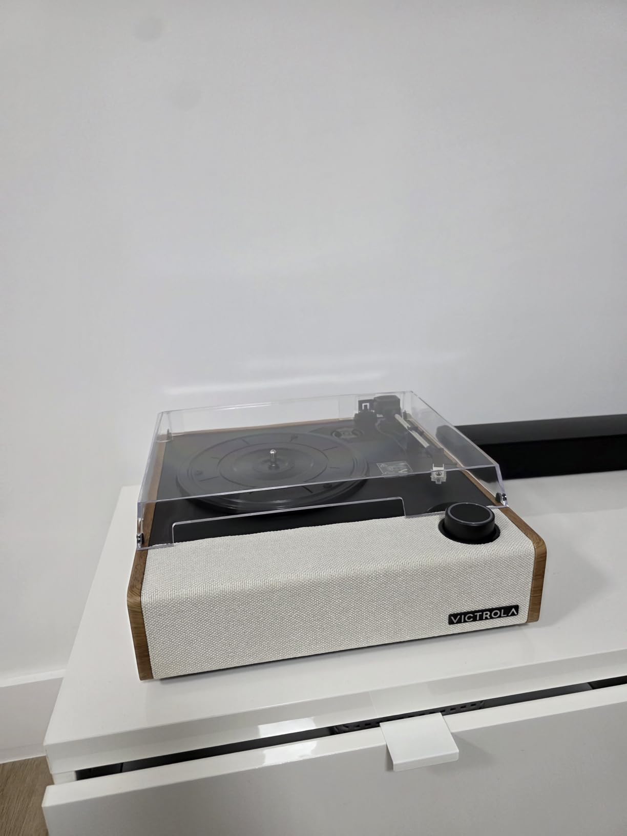 Victrola Eastwood II Record Player with Speakers - Bluetooth 5.1, 3-Speed Vinyl Player, Audio Technica AT-3600LA Cartridge (Oak) customer photo 2