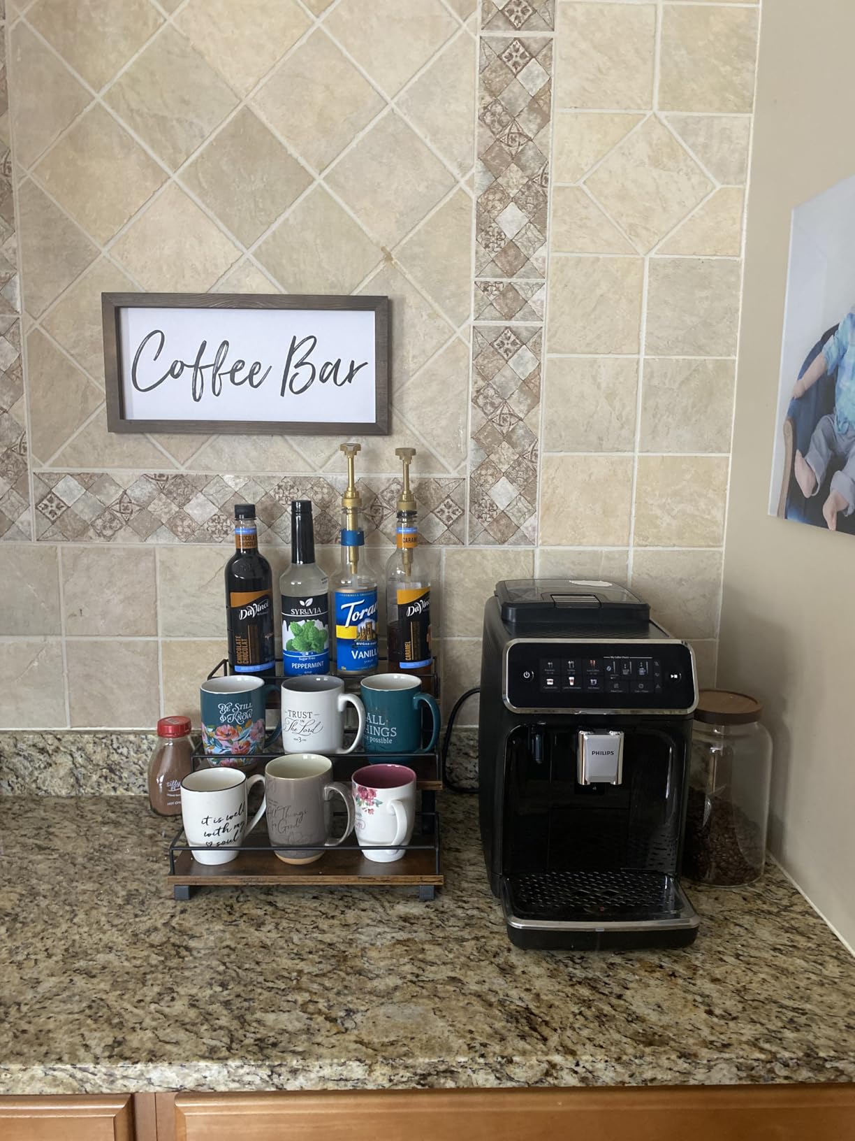Philips 3300 Series Fully Automatic Espresso Machine with LatteGo Milk System and integrated grinder, 6 Hot & Iced Coffee Pre-Sets, 40% Quieter SilentBrew, 15-Bar Pressure, Glossy Black (EP3341/50) customer photo 1
