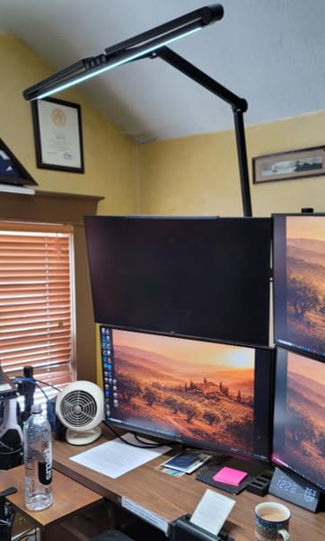 3000 Lumen Ultra Bright Architect Desk Lamp with Clamp, 36W Tall Overhead LED customer photo 1