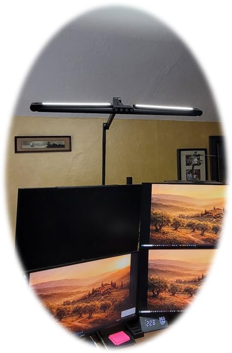 3000 Lumen Ultra Bright Architect Desk Lamp with Clamp, 36W Tall Overhead LED customer photo 2