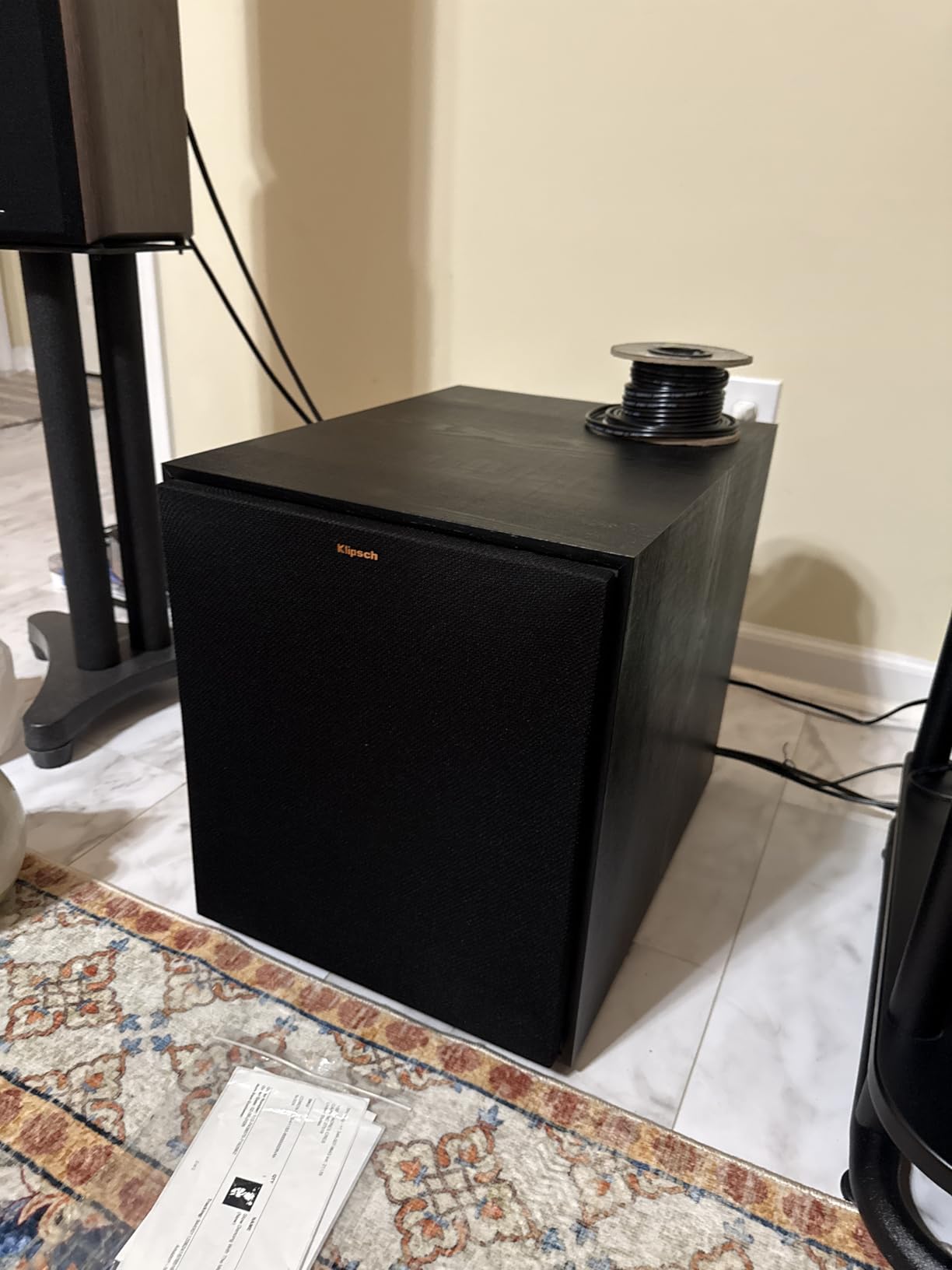 Klipsch R-120SW 200 Watt Subwoofer Pair customer photo 1