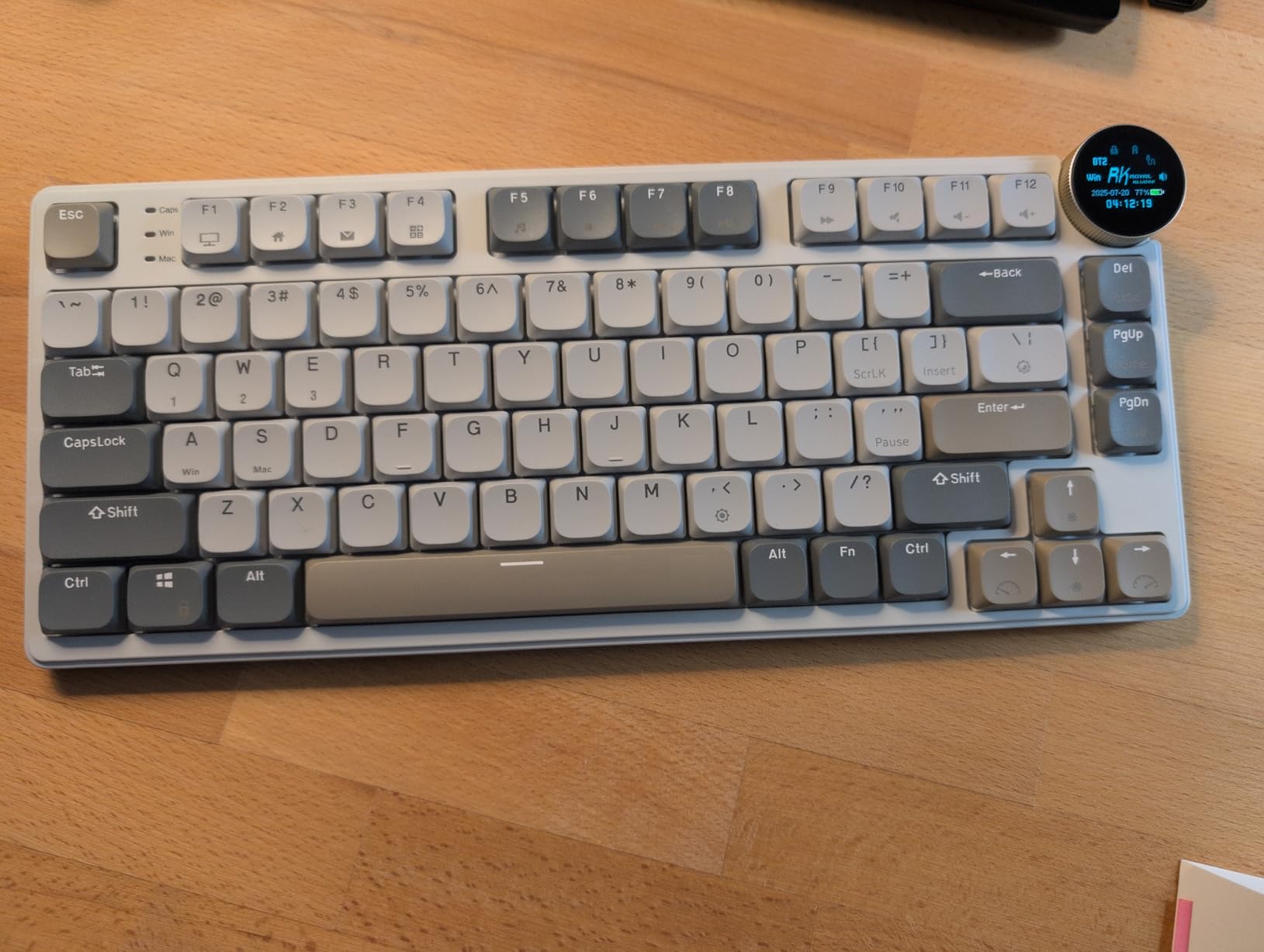 RK ROYAL KLUDGE N80 Low Profile Mechanical Keyboard w/Smart Display Screen & Knob, 75% Top Mount 3-Modes Wireless Mechanical Keyboard, Software Support, Massive Battery, 80 Keys, Tactile Brown Switch customer photo 2