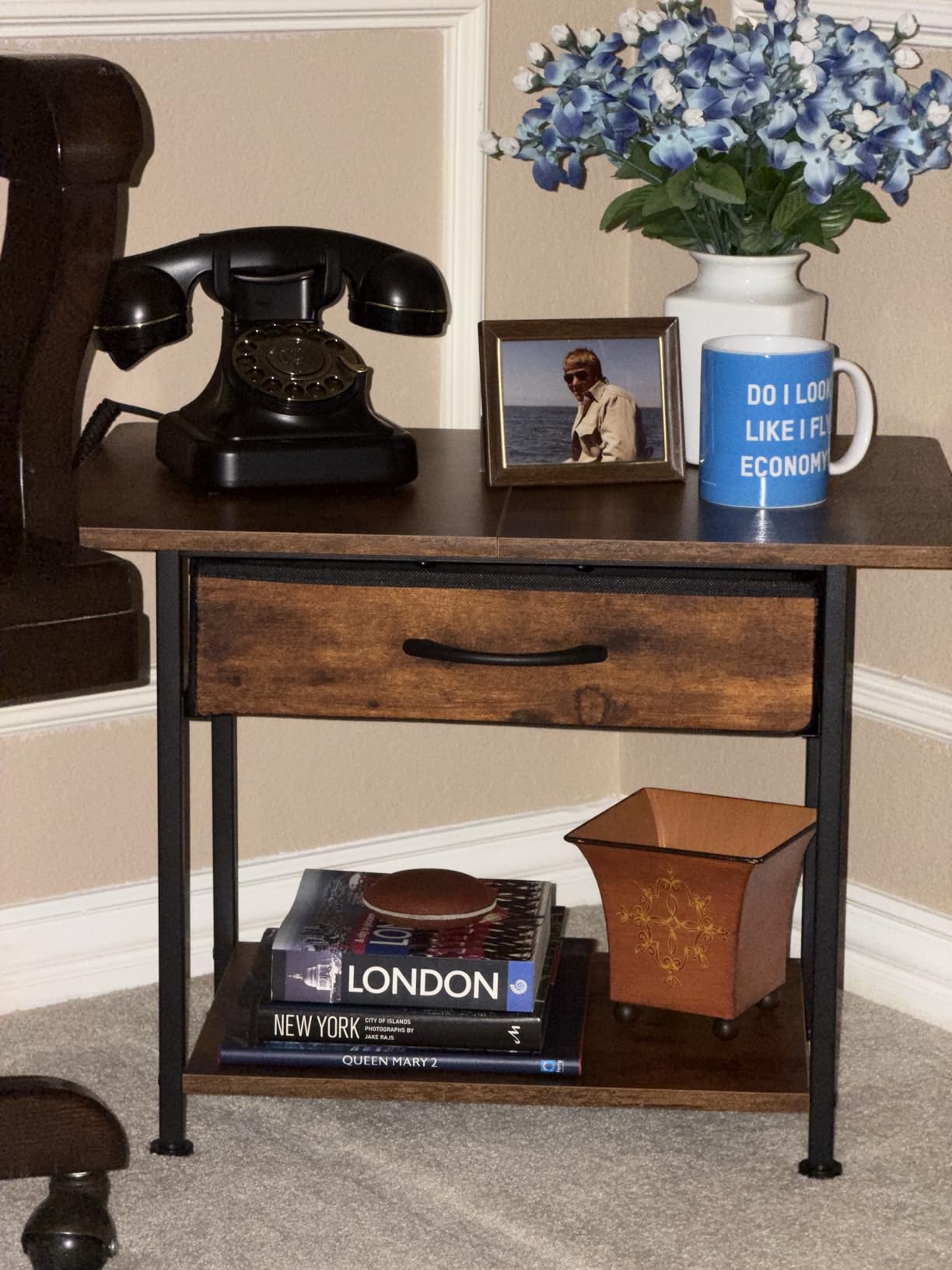 Retro Rotary Phones for Landline Classic Corded Desk Phone, Vintage Old Fashioned Rotary Telephone with Ringer Off & Redial Function for Home House customer photo 1