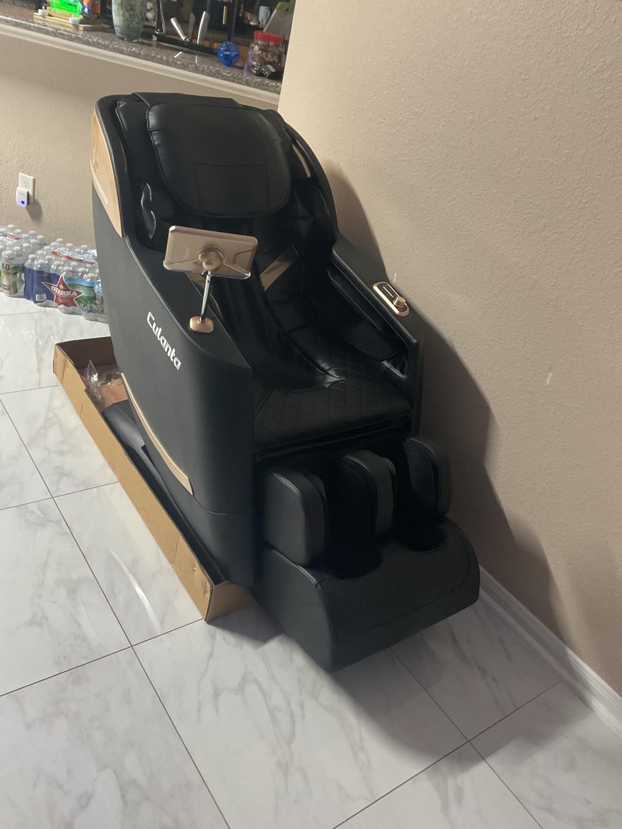 Culanta Massage Chair Full Body, Zero Gravity SL-Track Shiatsu Massage Recliner Chair with Body Scan, Airbags, Foot Rollers, Deep Yoga Stretch, Heating (U1-Black) customer photo 1