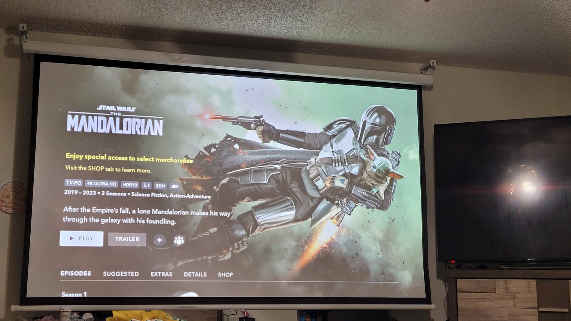 Nebula Cosmos 4K SE Smart Projector, 1800 ANSI Lumens, Dolby Vision, Google TV, HybridBeam Technology customer photo 1