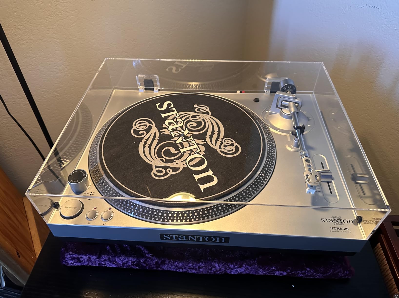 Stereo Turntable Dust Cover Protector Compatible with Audio-Technica AT-LP120XUSB-BK/AT-LP120XBT-USB, Clear Acrylic Stereo Turntable Dustcover for Modern Vintage Record Players customer photo 1