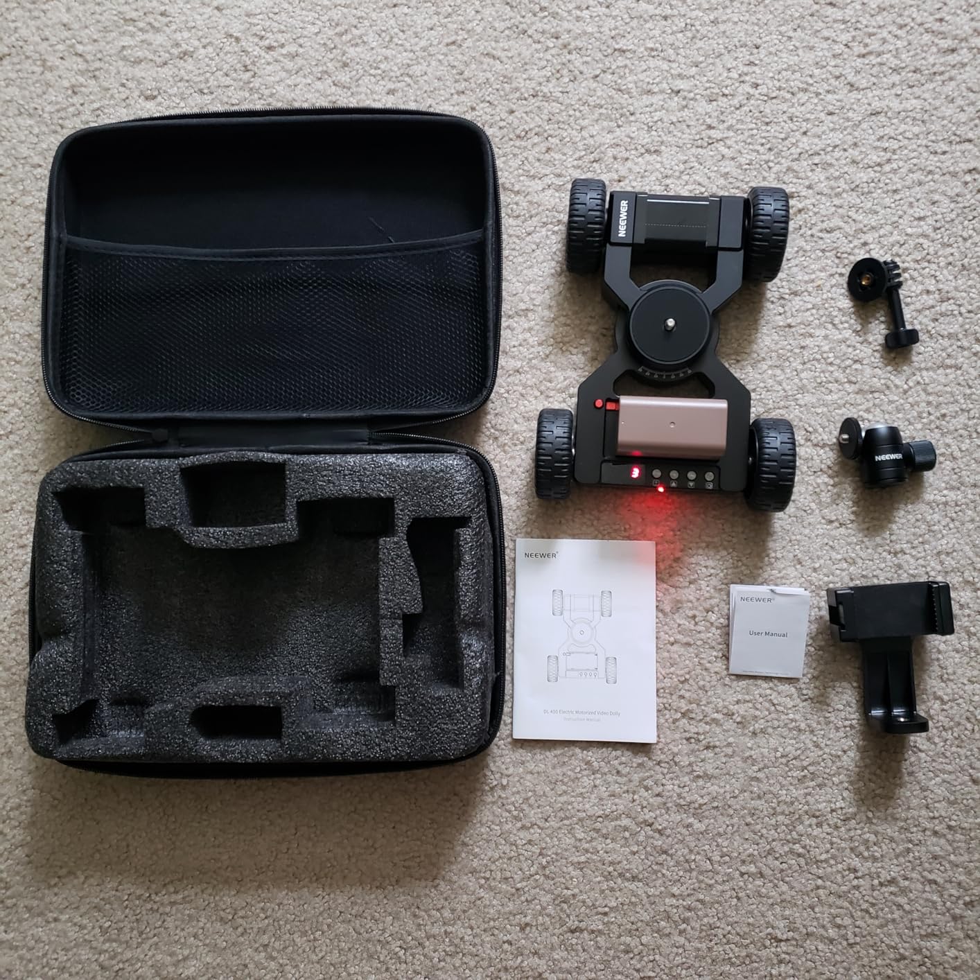 Neewer DL400 Upgraded Motorized Camera Slider Dolly with App Control, Ultra Quiet Dual Motor Drive, 5H Runtime customer photo 1