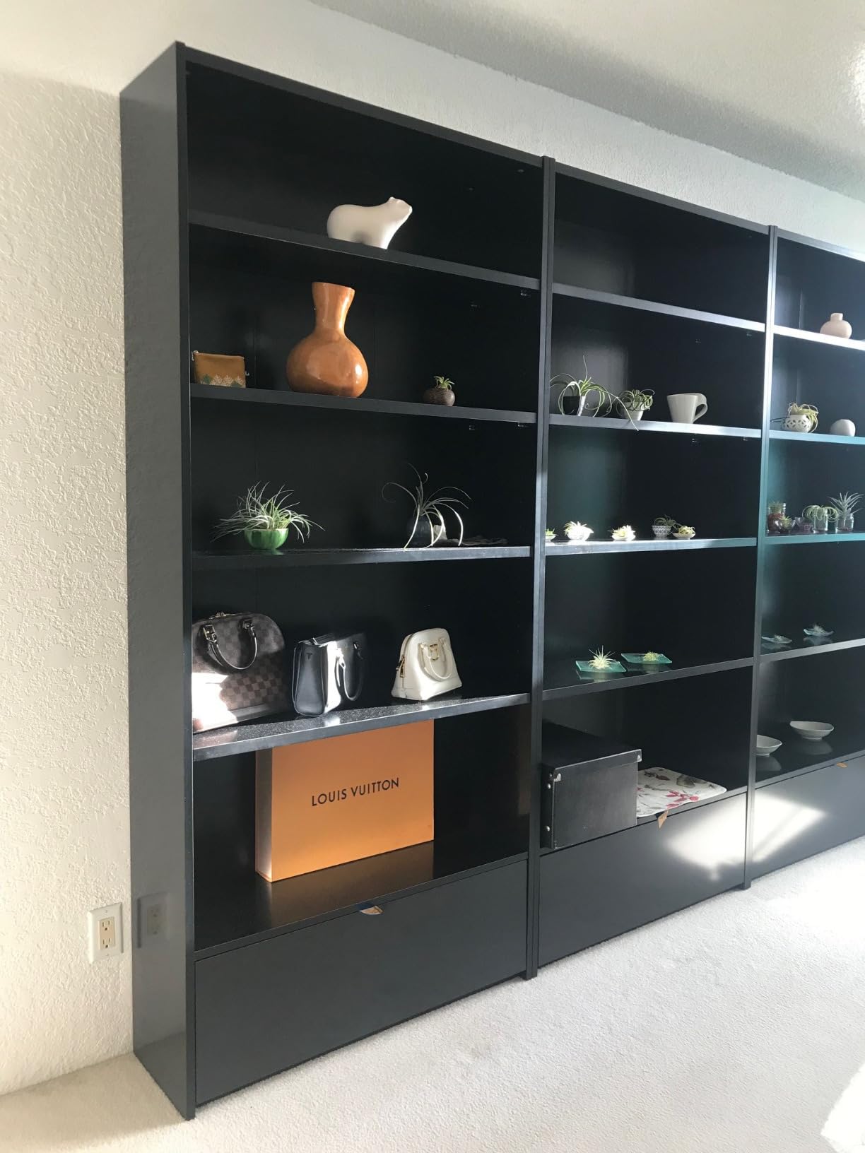 Bush Home Small 2 Shelf Bookcase, 2 Tier Bookshelf Storage Cabinet with Adjustable Shelf for Living Room, Bedroom or Home Office, Universal Collection, Black Walnut customer photo 2