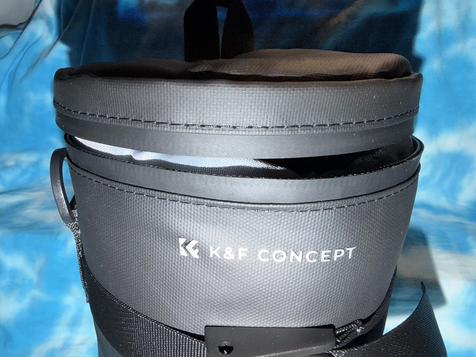 K&F CONCEPT Camera Lens Pouch Case, Waterproof Zipper Lens Protective Bag, Shockproof All-round Camera Lens Carry Bag for DSLR SLR Lens Size Below 4.53