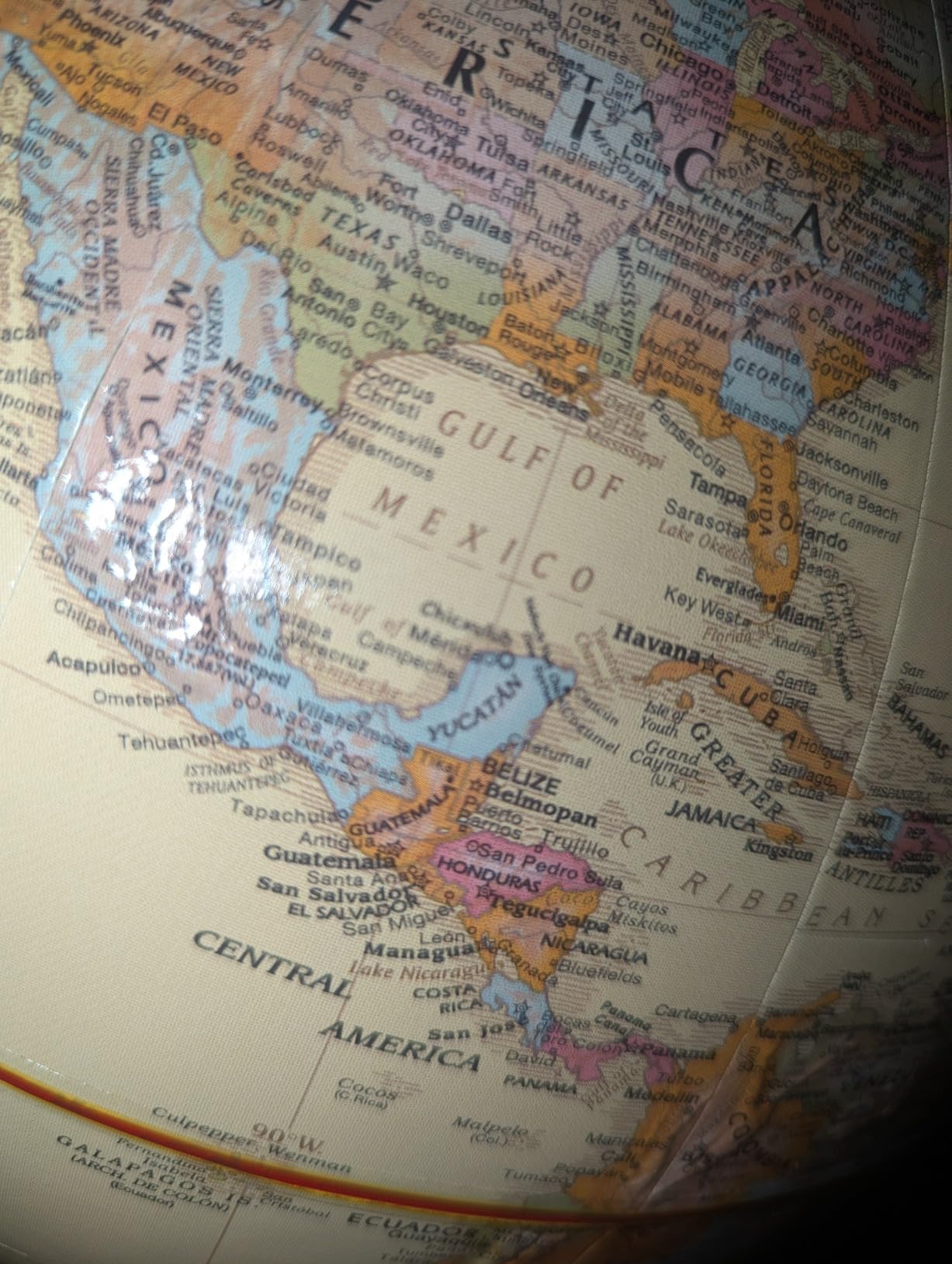 Replogle Globes Franklin World Globe, Antique Ocean, 12-Inch Diameter, Raised Relief customer photo 2