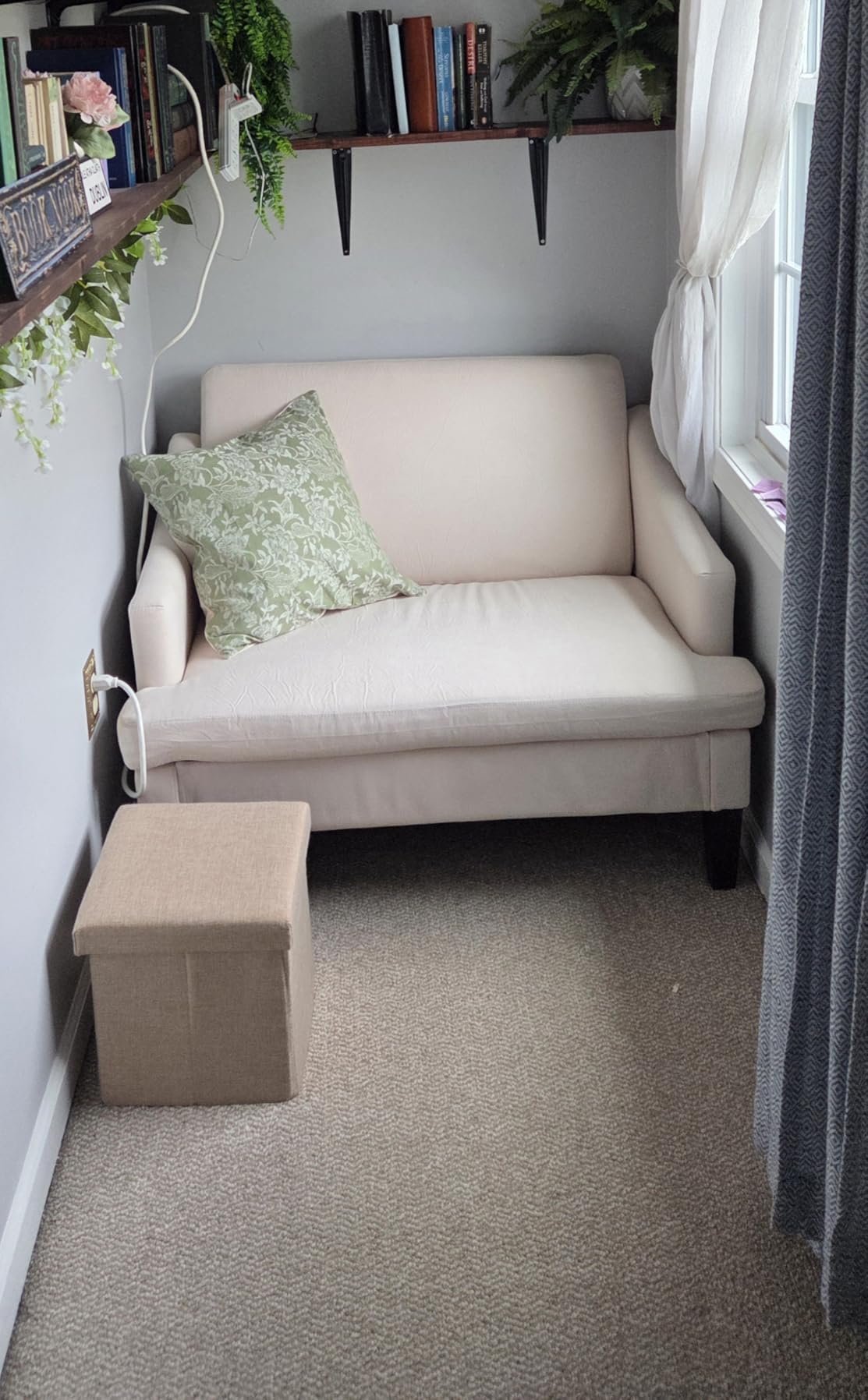 Bezseller Oversized Accent Chair, 41'' Wide Seat Comfy Armchair with 2 Pillows, Upholstered Big Reading Chair, Modern Single Sofa Chair for Living Room Bedroom Apartment Office, Beige customer photo 1