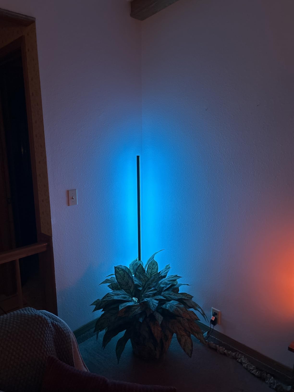 OIYN Smart RGBICW LED Corner Floor Lamp - 16 Million DIY Colors, 68+ Scenes, Music Sync, App & Remote Control, Color-Changing Ambient Lighting for Living Rooms, Bedrooms, and Gaming Rooms customer photo 1