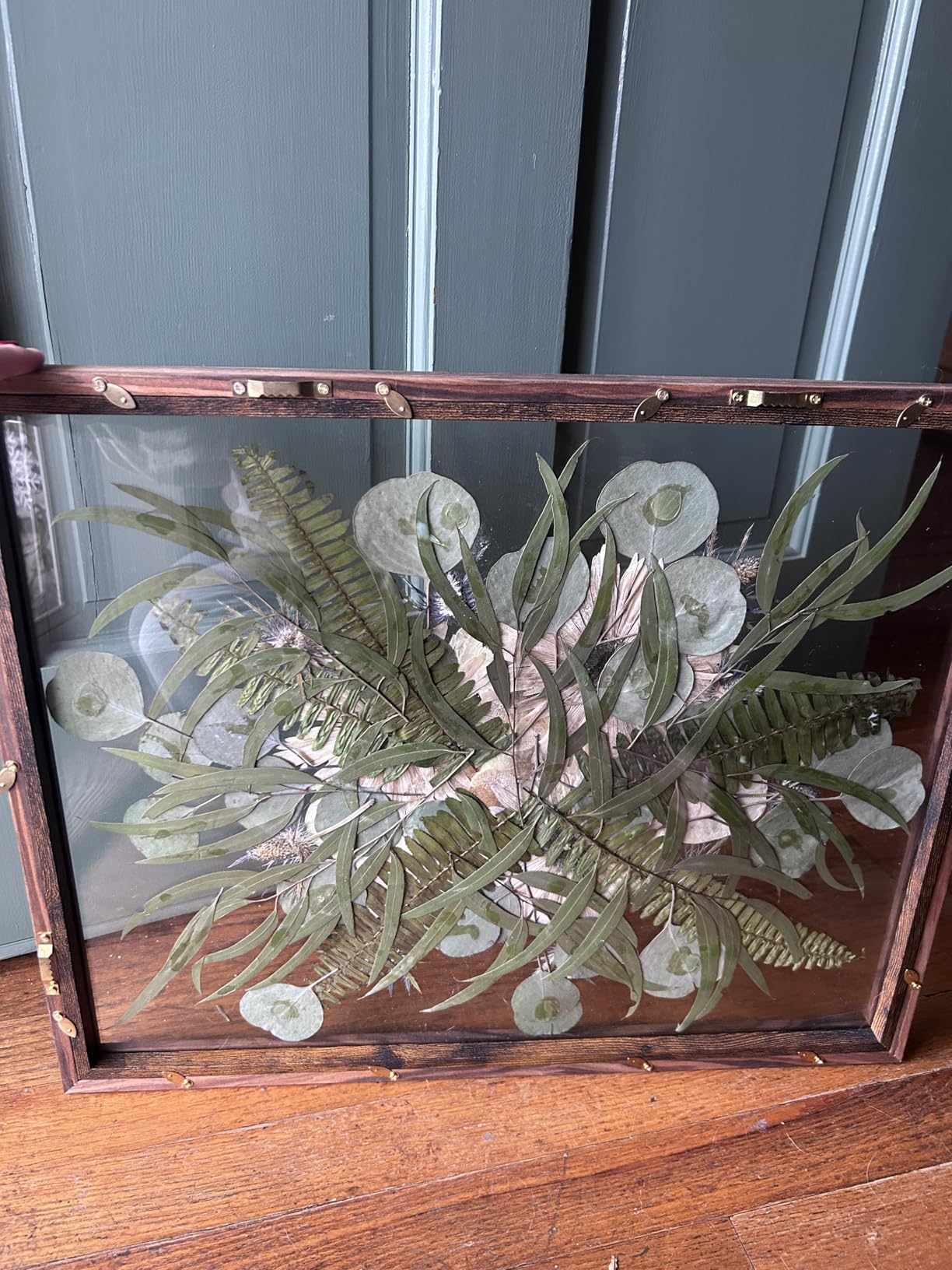 Floating Frame 16x20 Real Double Glass Floating Picture Frame 18x24 Shadow Box Pressed Flowers Frames Floater Maple Wood Frame 16x20 Bouquet Frames For Wedding Memory customer photo 1
