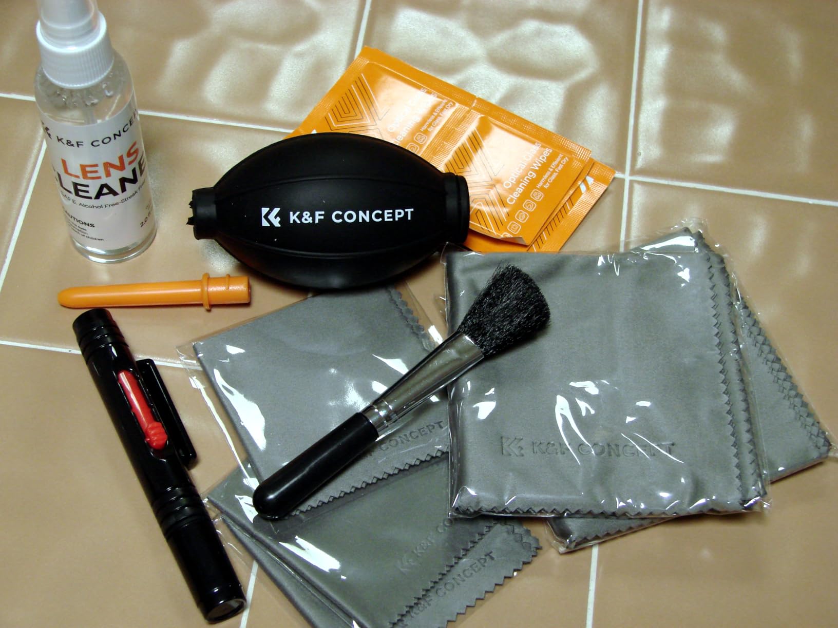 K&F CONCEPT 15-1 Professional Cleaning Kit for DSLR Cameras and Sensitive Electronics, Bundle with Lens Cleaner - Camera Accessories & Photography Accessories for DSLR Camera Lens Filter Cell Phones customer photo 2