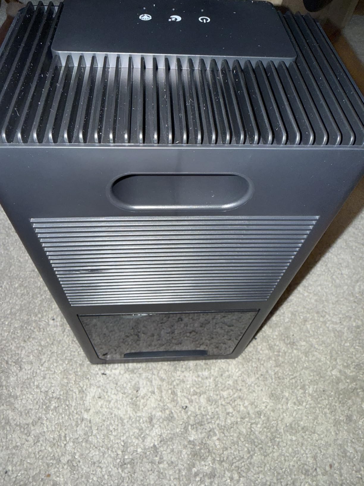Dehumidifier, 95OZ Dehumidifier for Home 1000 Sq.Ft - Quiet with Auto Shut Off & Relaxing 7 Color Ambient Light,Ideal for Livingroom, Bedroom, Basement(Black) customer photo 2