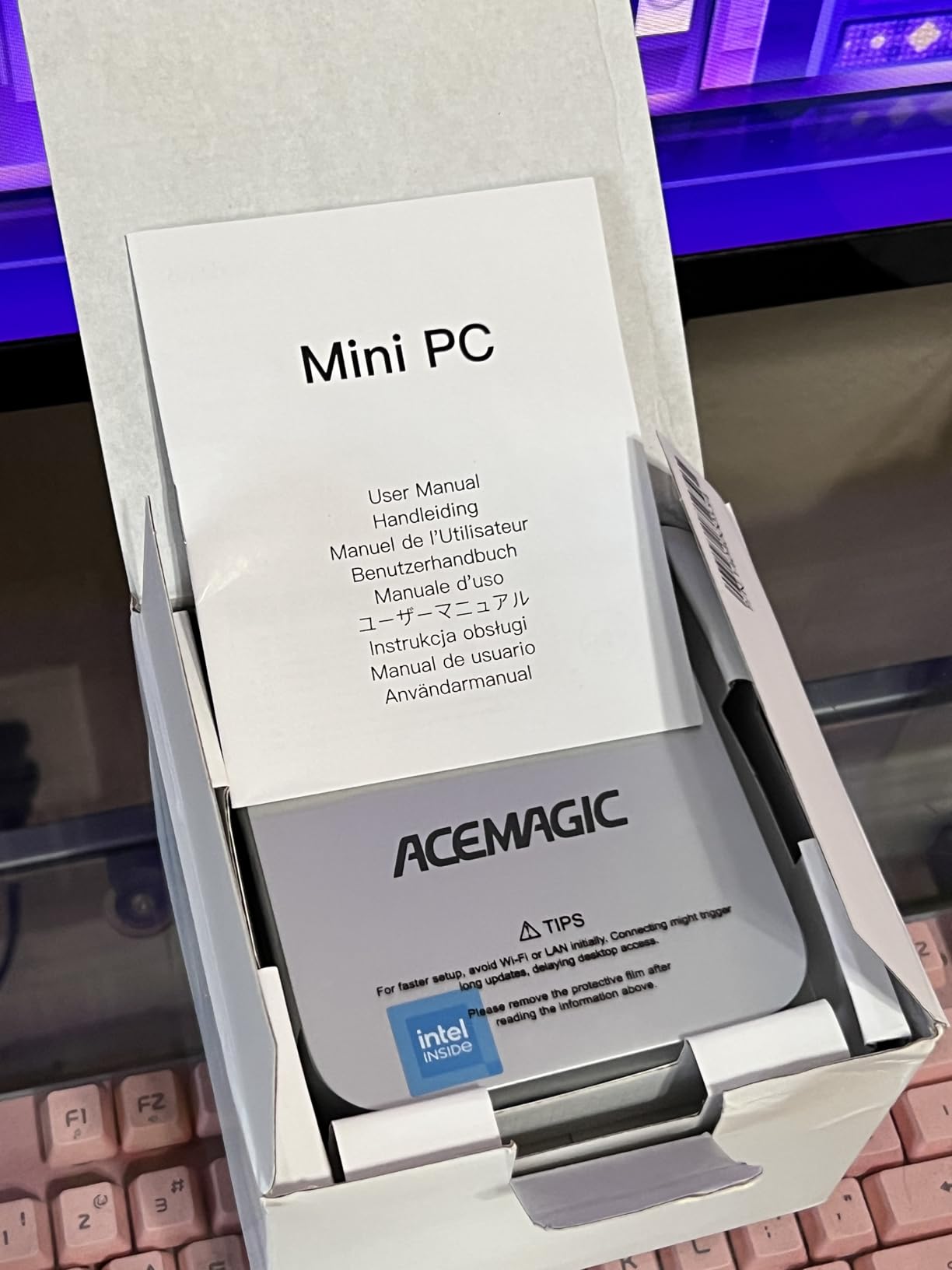 ACEMAGIC K1 Mini PC AMD Ryzen 4300U 16GB DDR4 1TB SSD (Turbo 3.7GHz), Win 11 Pro Radeon 4K Triple Display, USB-C, VESA GbE/WiFi/BT customer photo 1