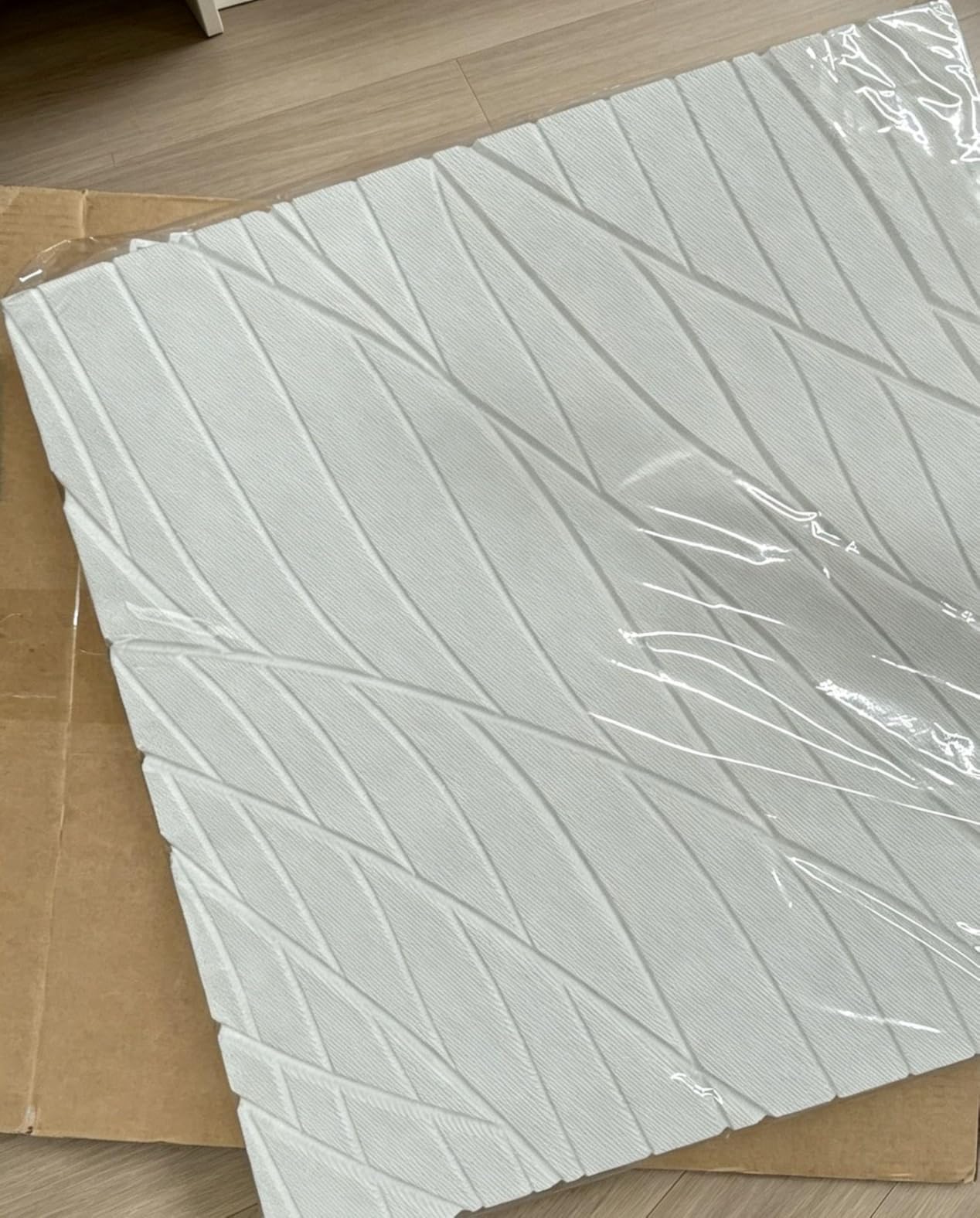 6 PCS Acoustic Panels, 23.6x23.6 Inch Sound Absorbing Panels, Decorative Acoustic Wall Panels for Recording and Home Studio, Office with Double-Sided Adhesive Tape customer photo 1