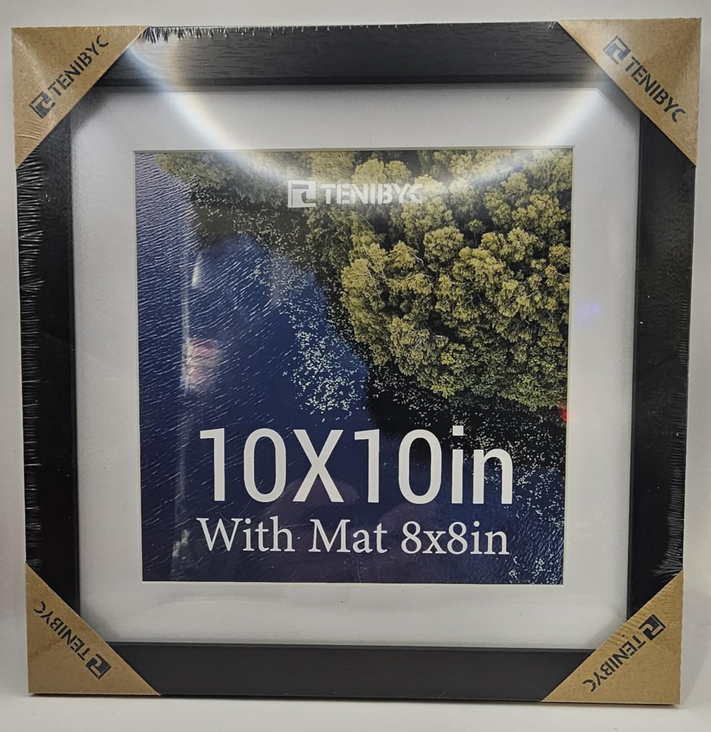 16x20 Picture Frame Set - 4 Pack, Black Wood Photo Frames - Tempered Glass - Displays Photos 11x14 with Mat or 16 x 20 without - Room, Office, Gallery, Studio, and Hallway Decor - Wall Hanging customer photo 1