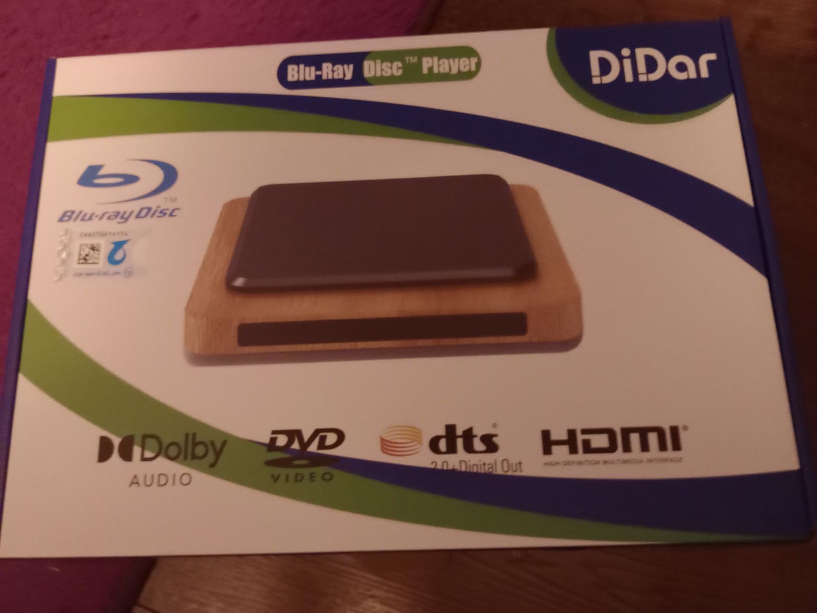 2025 Blu-ray Player with HDMI/AV Cables & Remote, Dolby Audio/DTS, 1080P | Plays Blu-ray A1, All DVDs (PAL) | USB, Retro Design customer photo 2