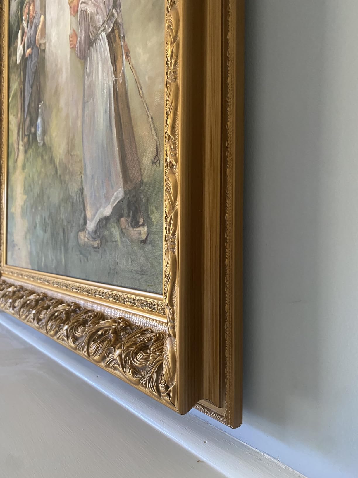 Luxury Museum Style Canvas Frame for 18x24 Oil Paintings Diamond Art Prints, 3.7