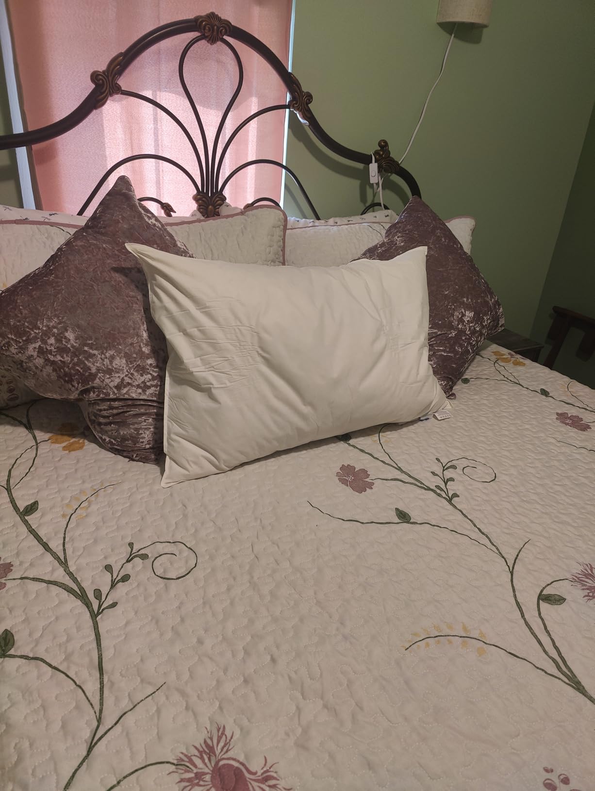 Canadian Luxury Goose Down Pillow Queen Size - 900 Fill Power, 100% Cotton with Teflon Shell - Ultra Comfort Sleep Pillows - Bed Pillows for Back, Stomach, Side Sleeper(White,Queen(Pack of 1)) customer photo 2