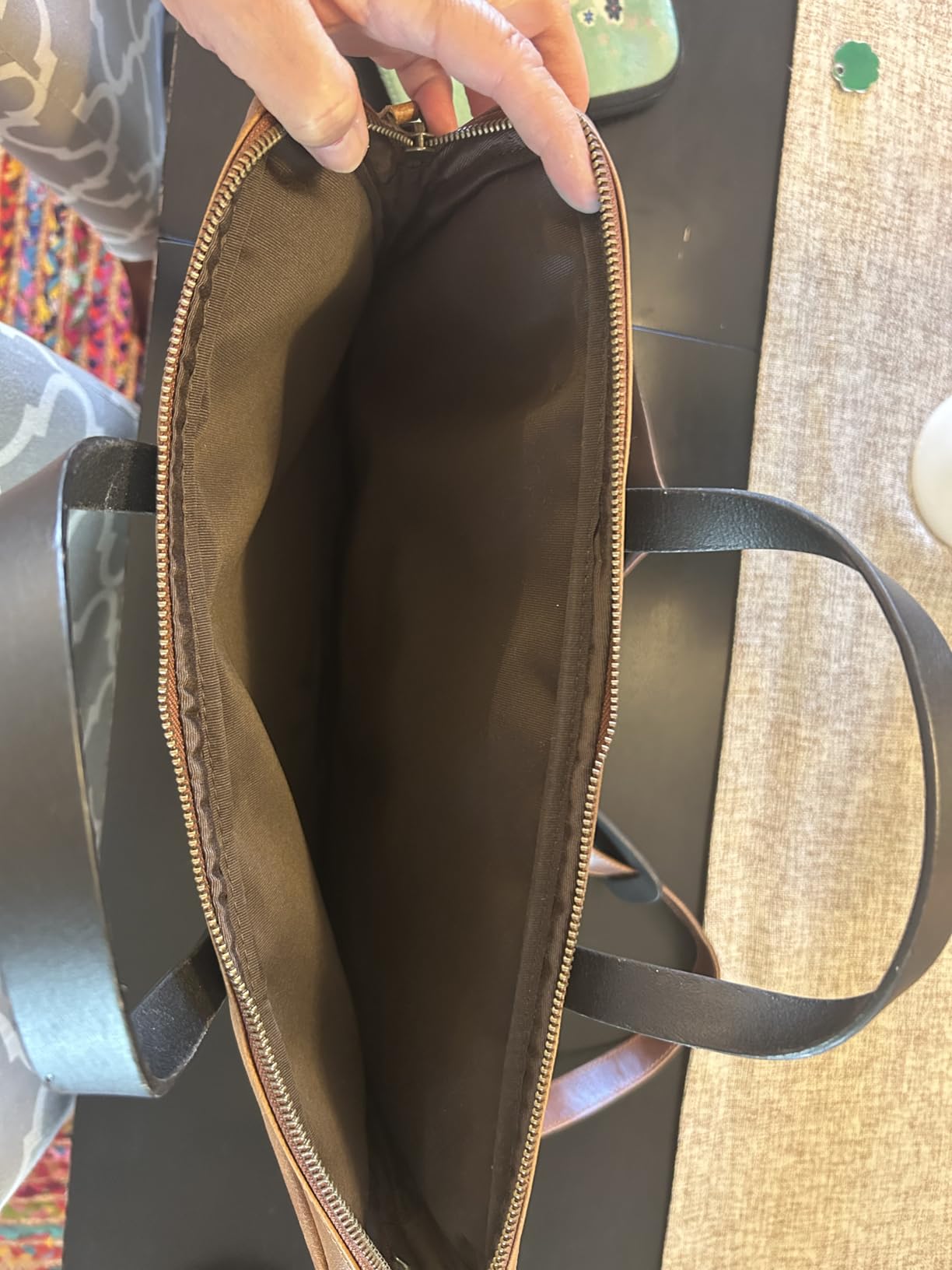 KomalC Leather Laptop Sleeve 15.5