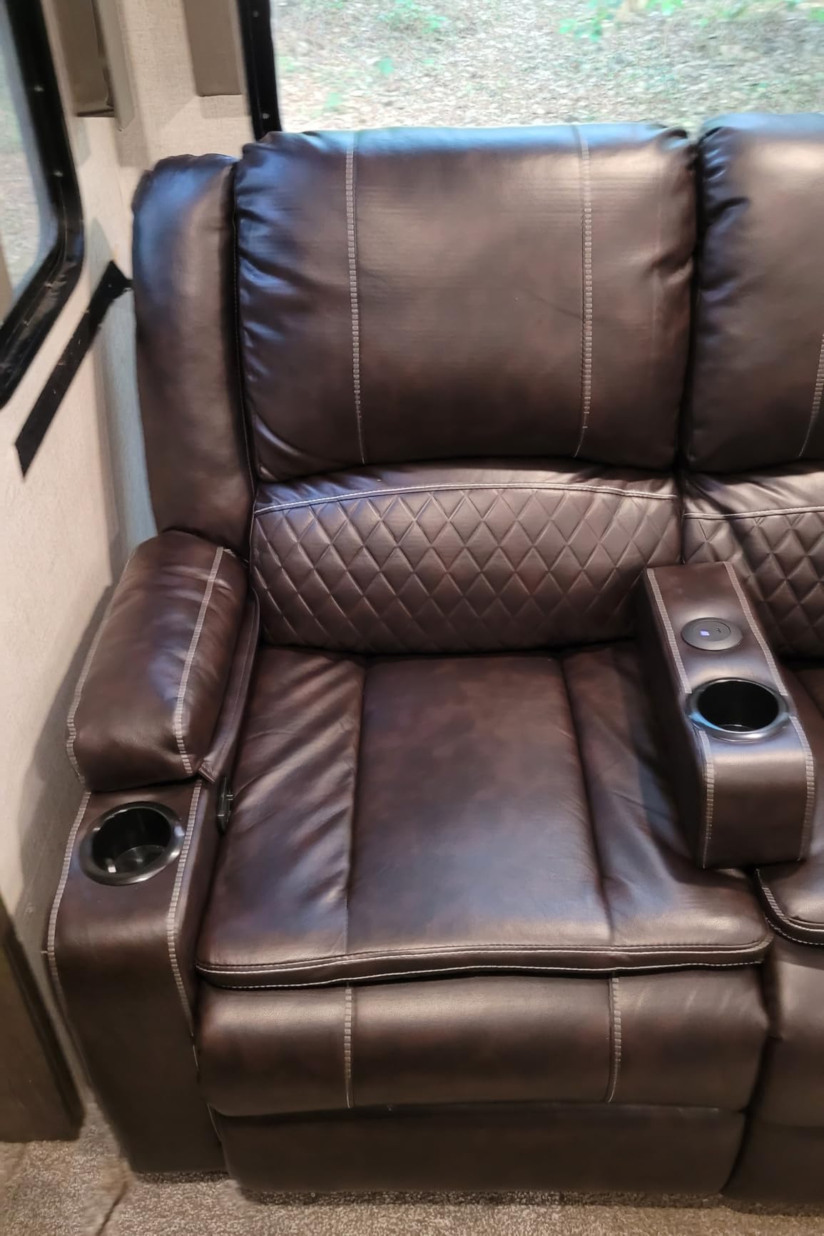 Yolsali Manual Reclining Sectional Sofa Set, 7 Seats Soft Dutch Velvet Recliner Corner Sectional Couch, Family-Sized L-Shaped Recliner Couch with USB Charging, Thickened Padding customer photo 2