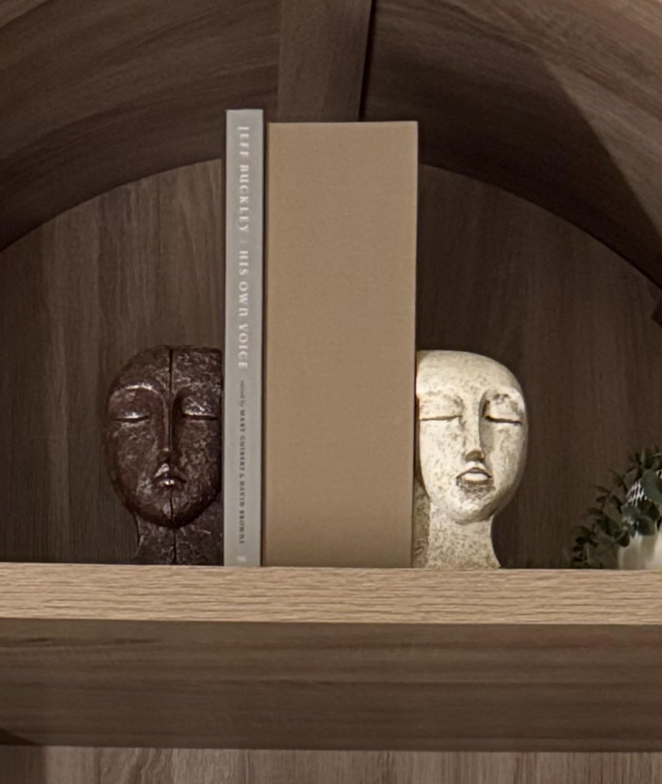 Heavy Duty Book Ends for Shelves - Book Ends for Heavy Books, Book Stopper for Shelves, Bookends for Shelves, Book Ends Unique, Bookends Decorative, Aesthetic Bookshelf Decor, The Tranquil Faces customer photo 1
